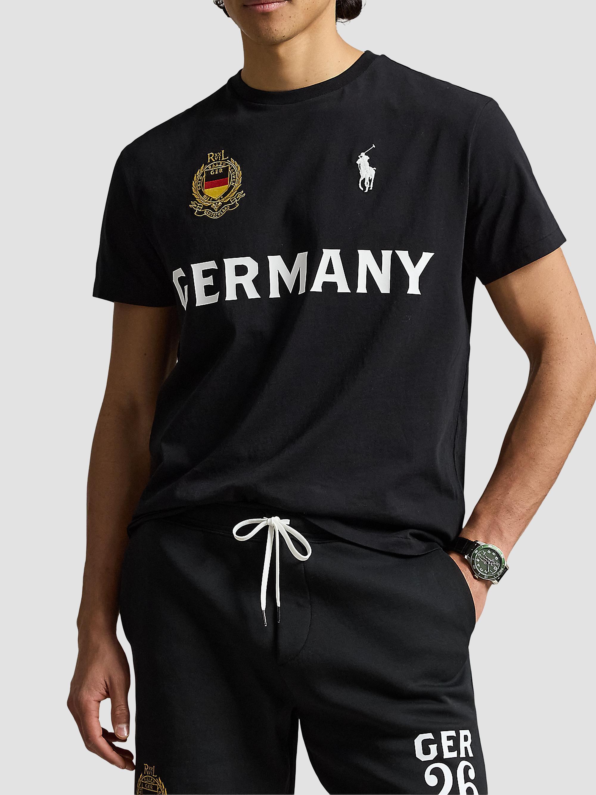 POLO Ralph Lauren GERMANY 黒 希少 Polo Ralph Lauren Germany Crewneck Cotton T-Shirt | Saks Fifth Avenue