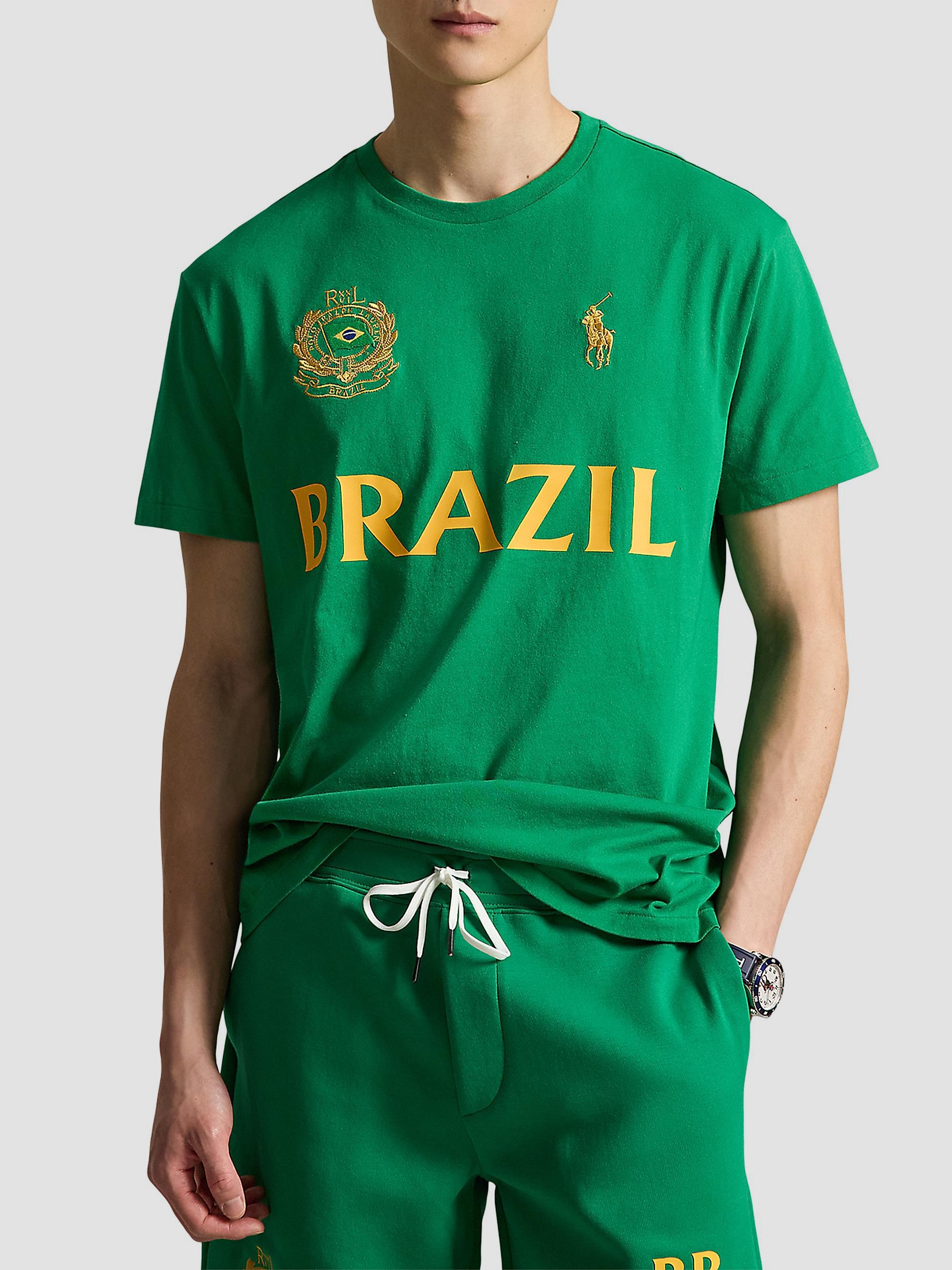 Polo Ralph Lauren Brazil Crewneck Cotton T-Shirt | Saks Fifth Avenue