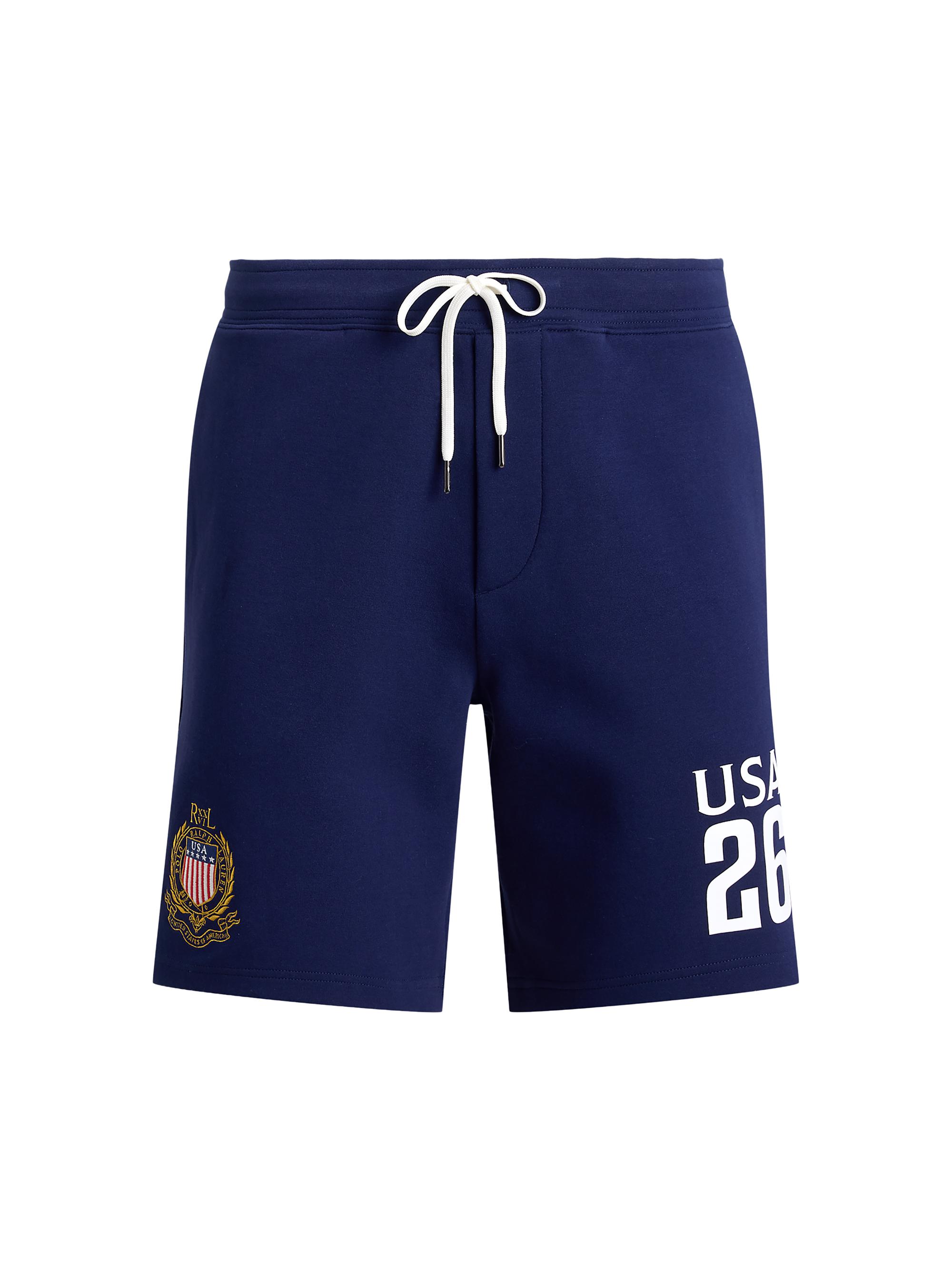 Polo Ralph Lauren Men's USA Double-Knit Tech Shorts - Newport Navy