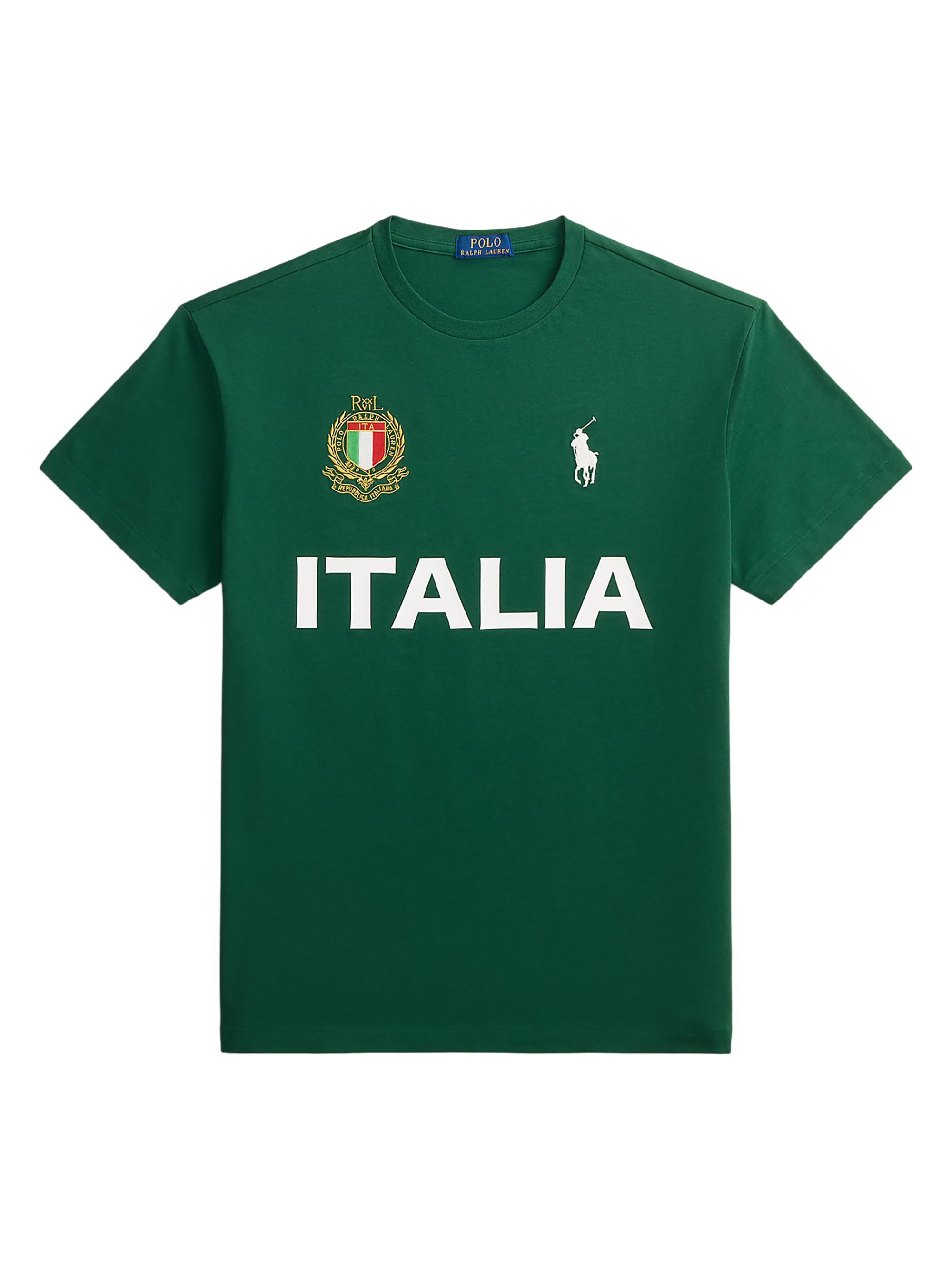 Polo Ralph Lauren Men's Italia Crewneck Cotton T-Shirt - New Forest