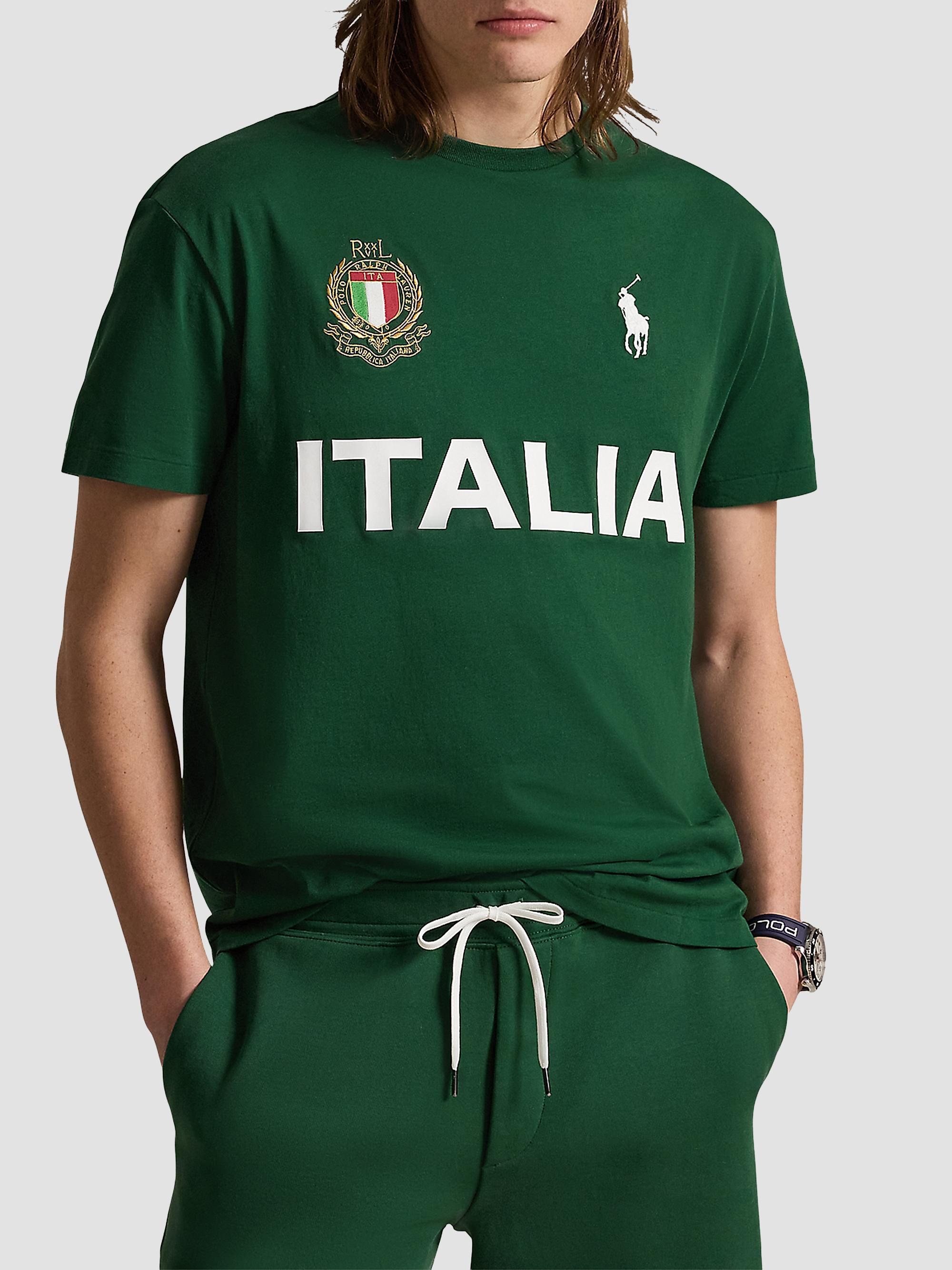 Polo Ralph Lauren Italia Crewneck Cotton T-Shirt | Saks Fifth Avenue
