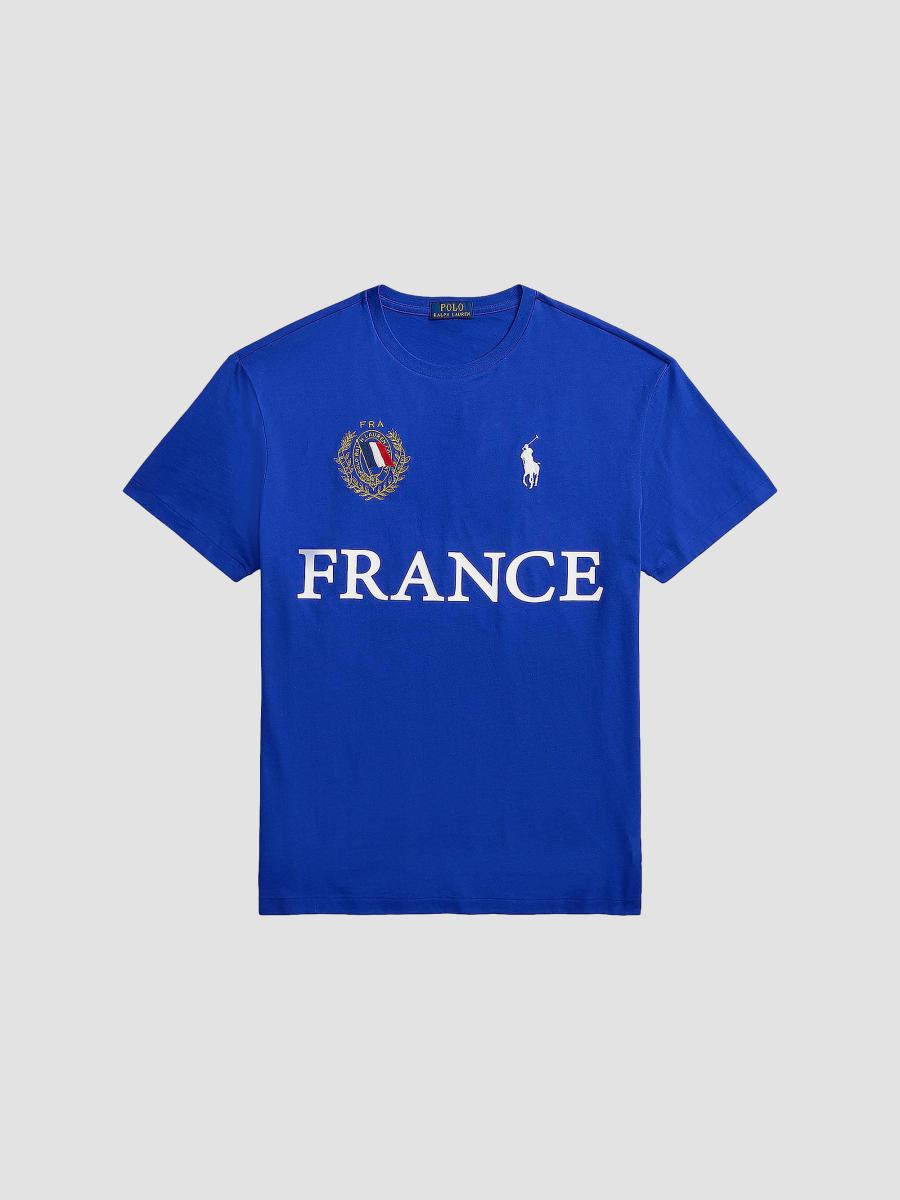 Polo Ralph Lauren France Crewneck Cotton T-Shirt | Saks Fifth Avenue