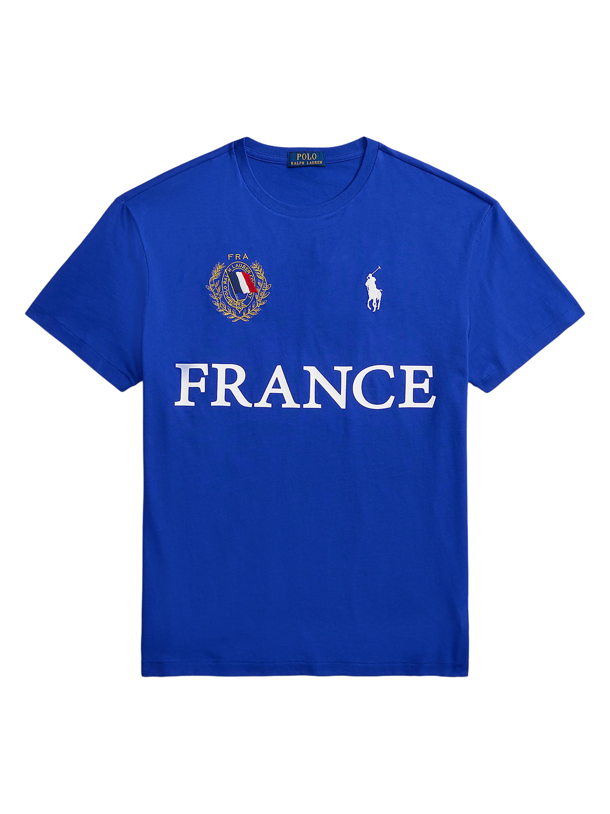Polo Ralph Lauren Men's France Crewneck Cotton T-Shirt - Cruise Royal