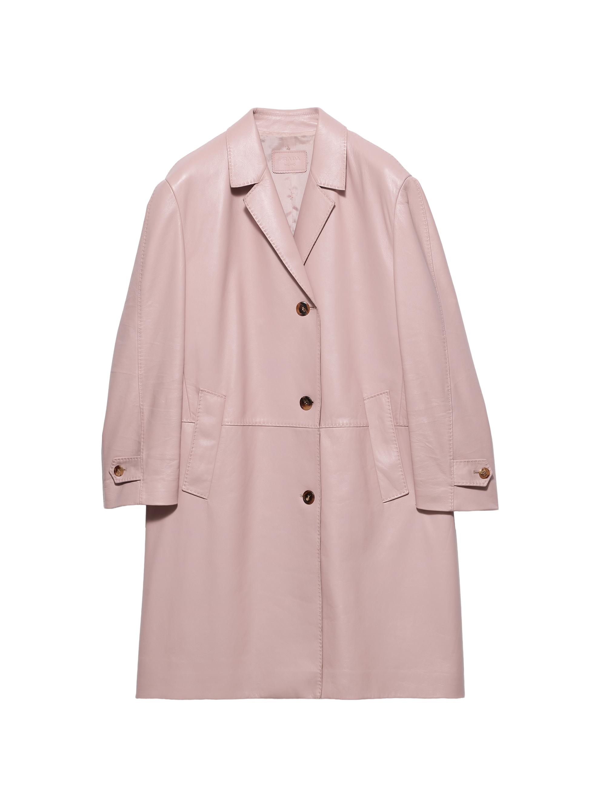 Prada Women's Nappa Leather Coat - Pink