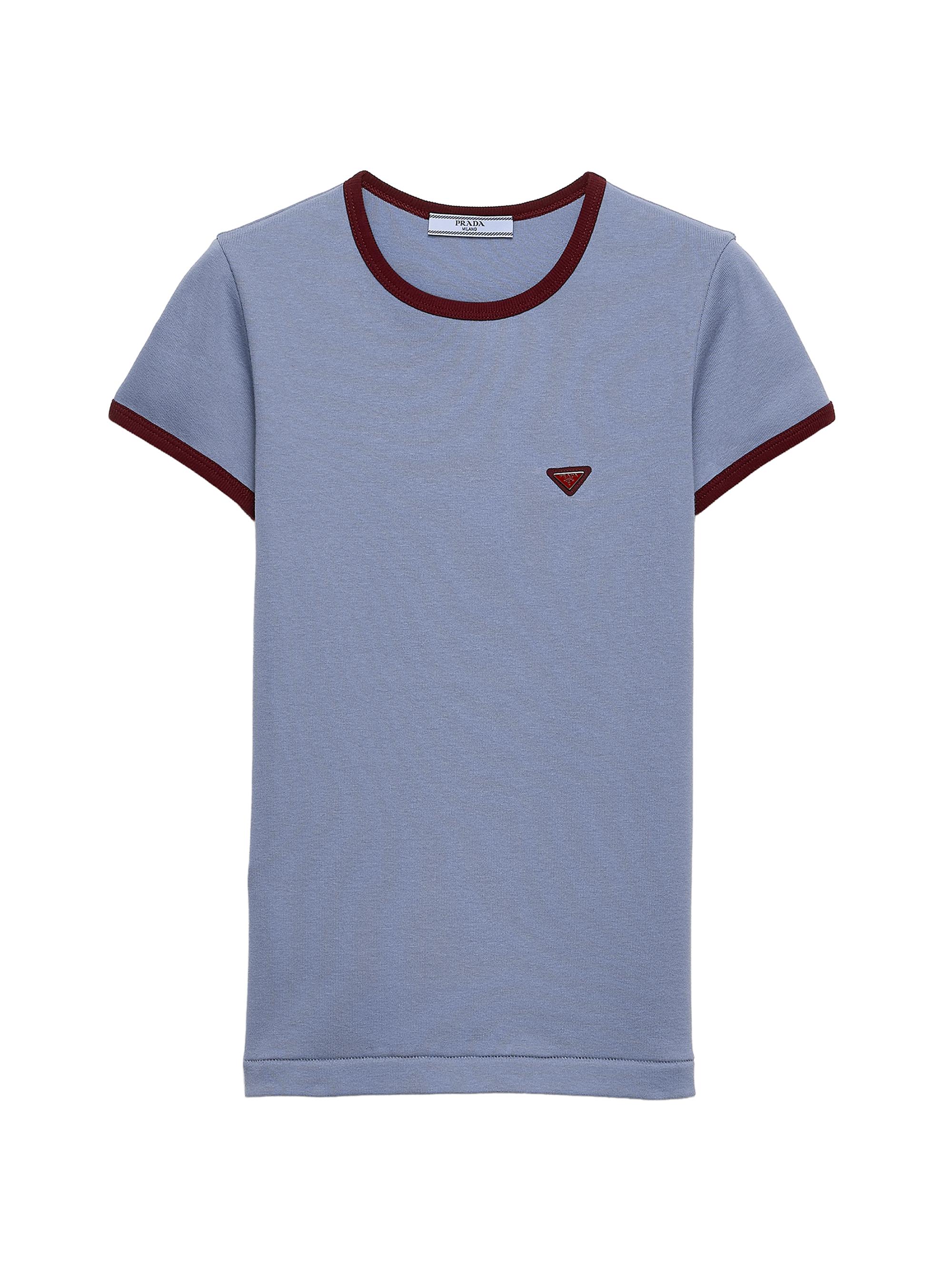 Prada Women's Cotton T-Shirt - Blue