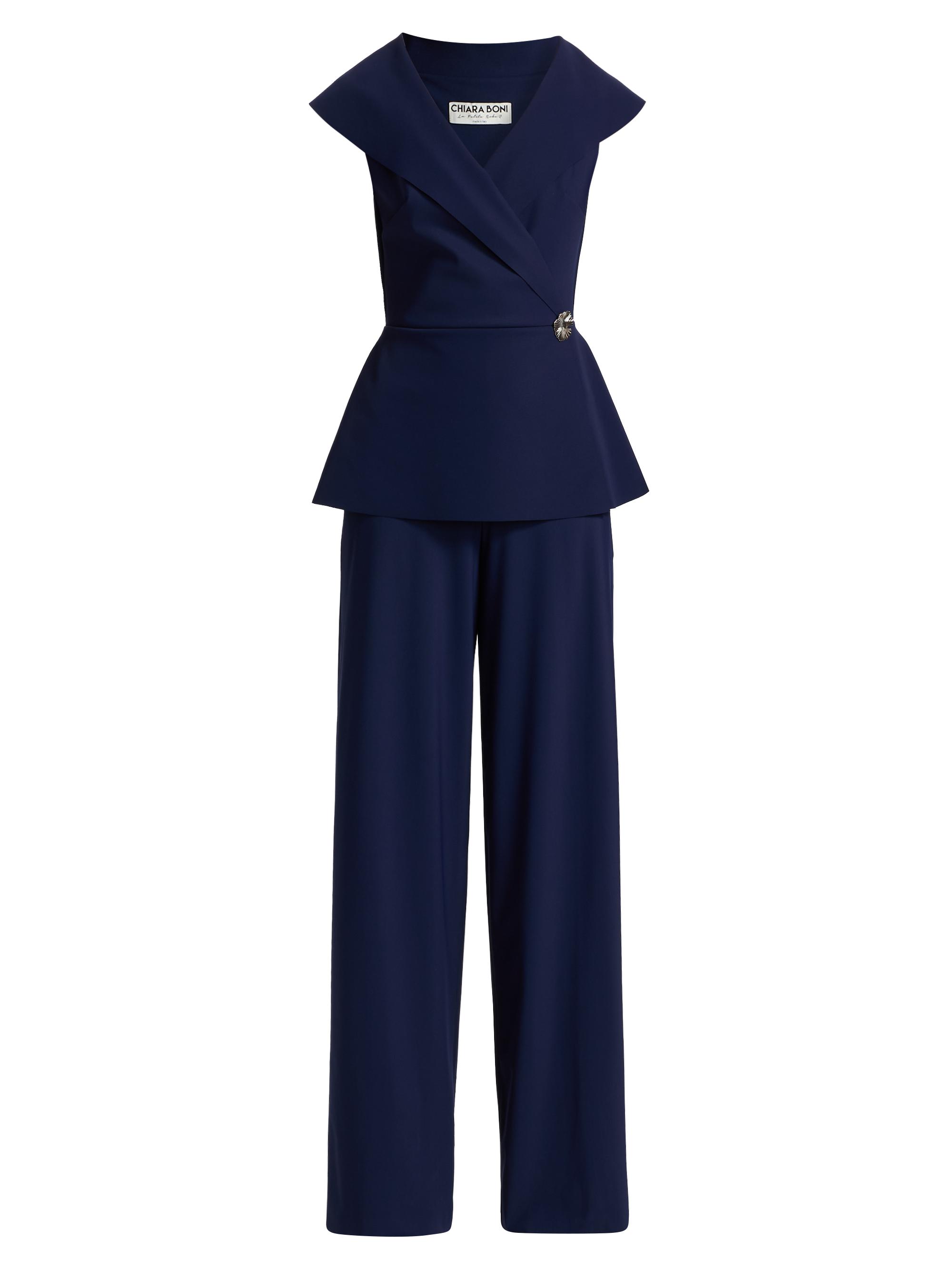 Ramy Brook Myra Asymmetric Pleated Satin Jumpsuit | Saks Fifth Avenue