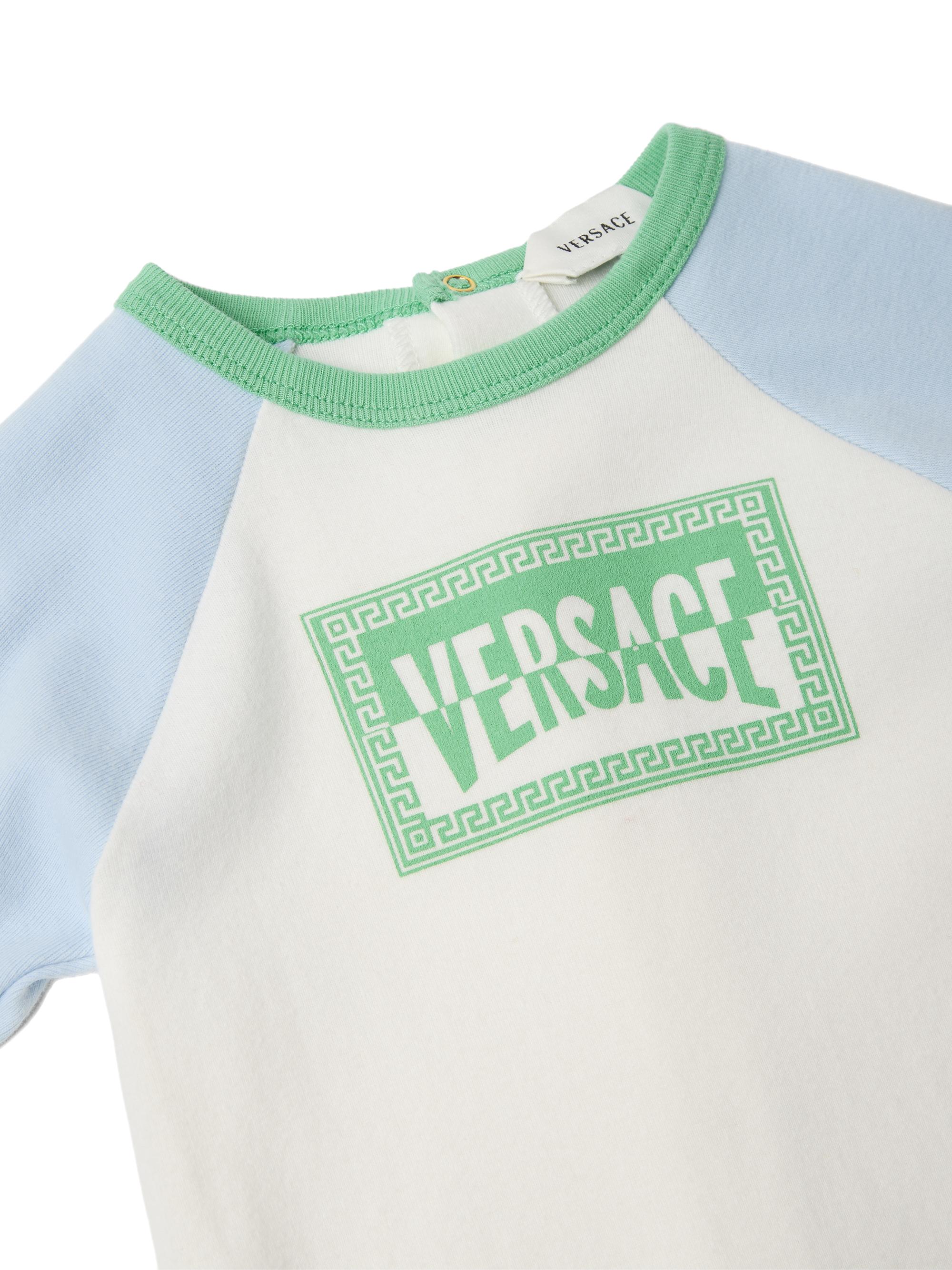Versace Baby Boy's Logo Cotton Coverall -  9 Months | Thumbnail 3