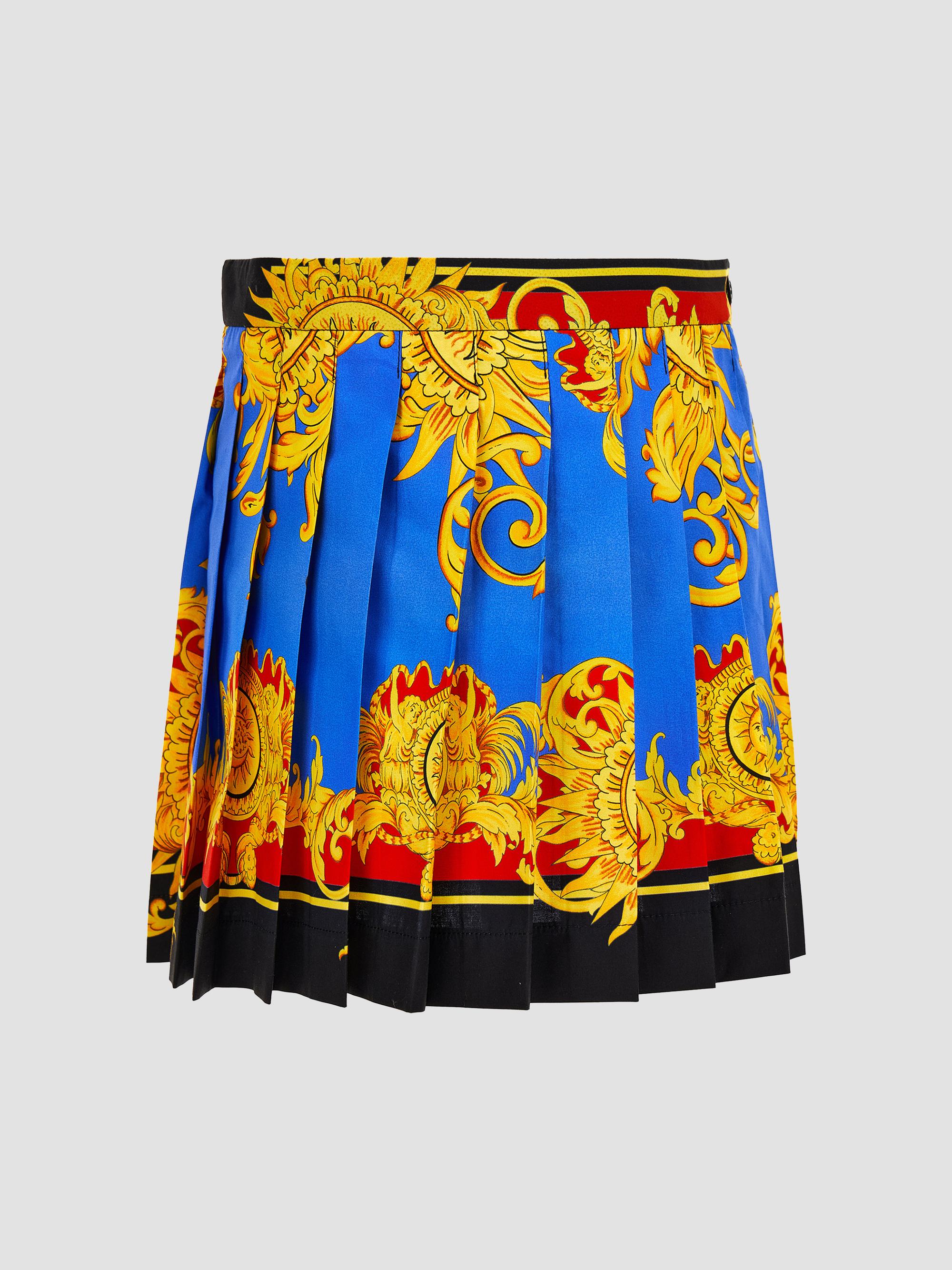 Versace Little Girl's & Girl's The Sun Poplin Skirt - Blue | Thumbnail 5