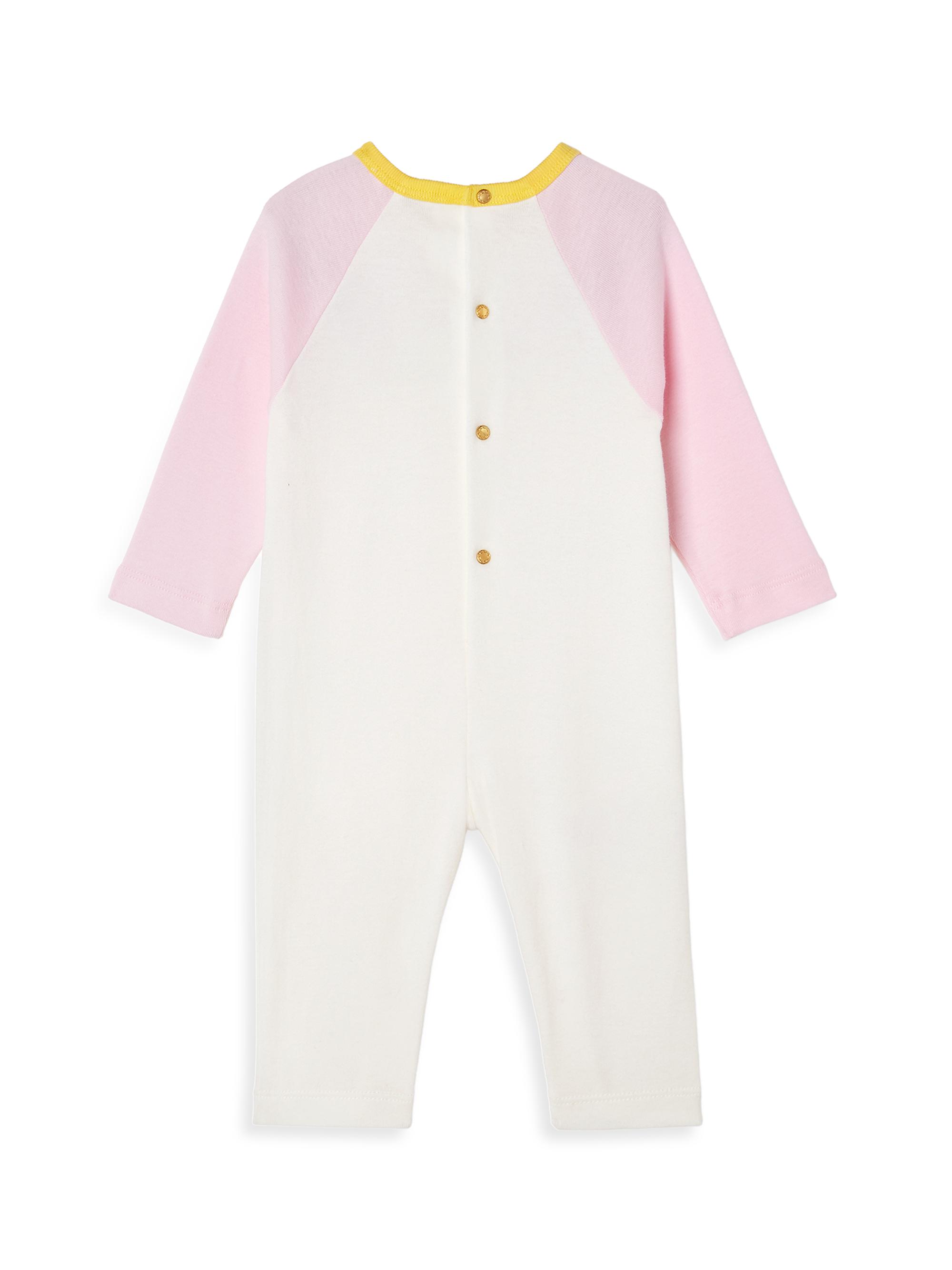 Versace Baby Girl's Logo Cotton Coverall -  9 Months | Thumbnail 2