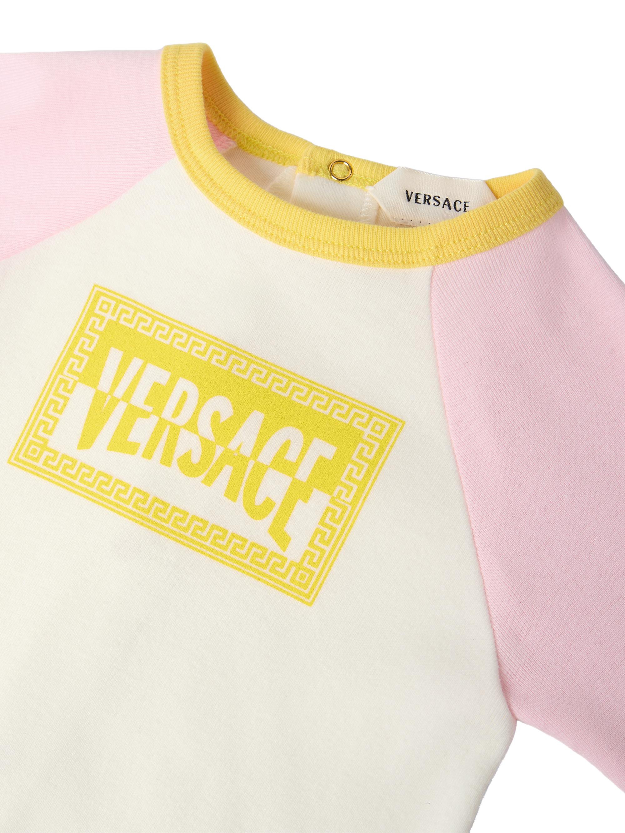 Versace Baby Girl's Logo Cotton Coverall -  9 Months | Thumbnail 3