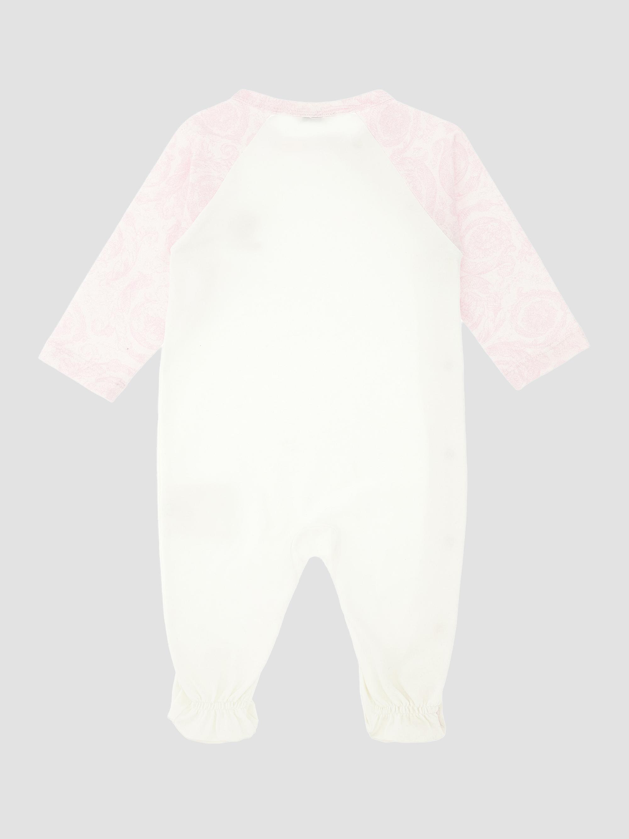 Versace Baby Girl's Printed Medusa Footie - White 6 Months | Thumbnail 2