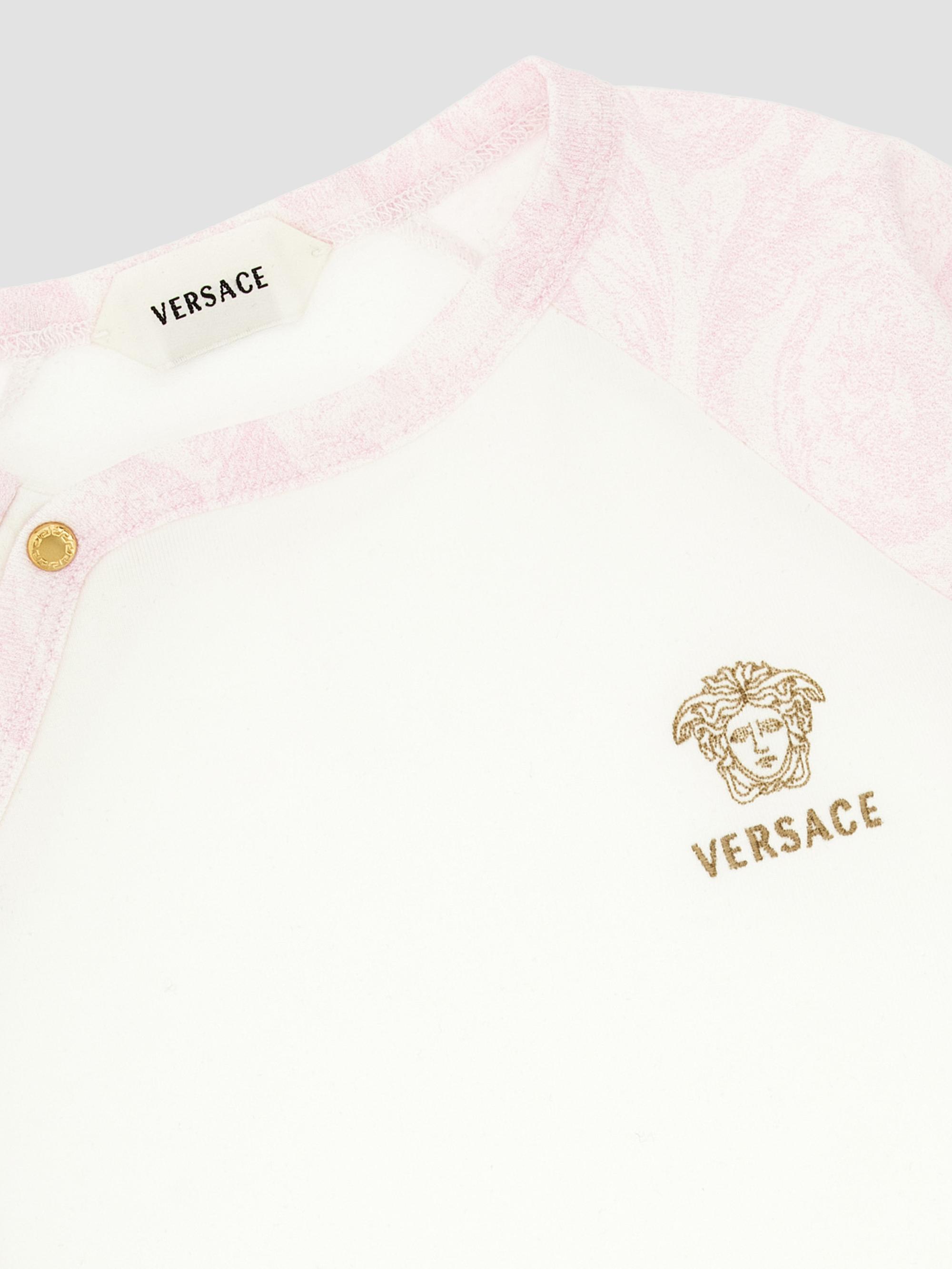 Versace Baby Girl's Printed Medusa Footie - White 6 Months | Thumbnail 3