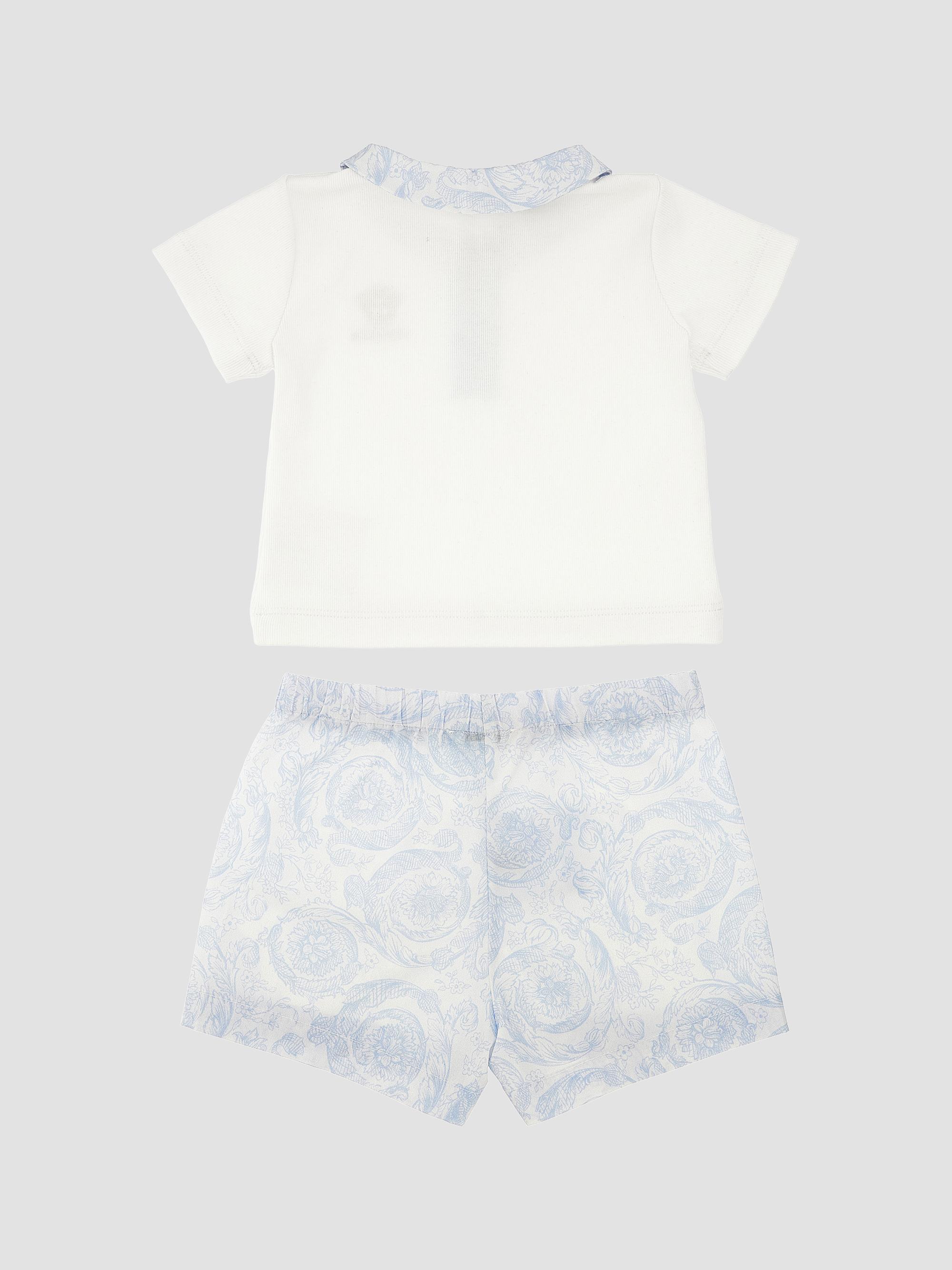 Versace Baby Boy's Medusa Polo & Shorts Set - White 9 Months | Thumbnail 2