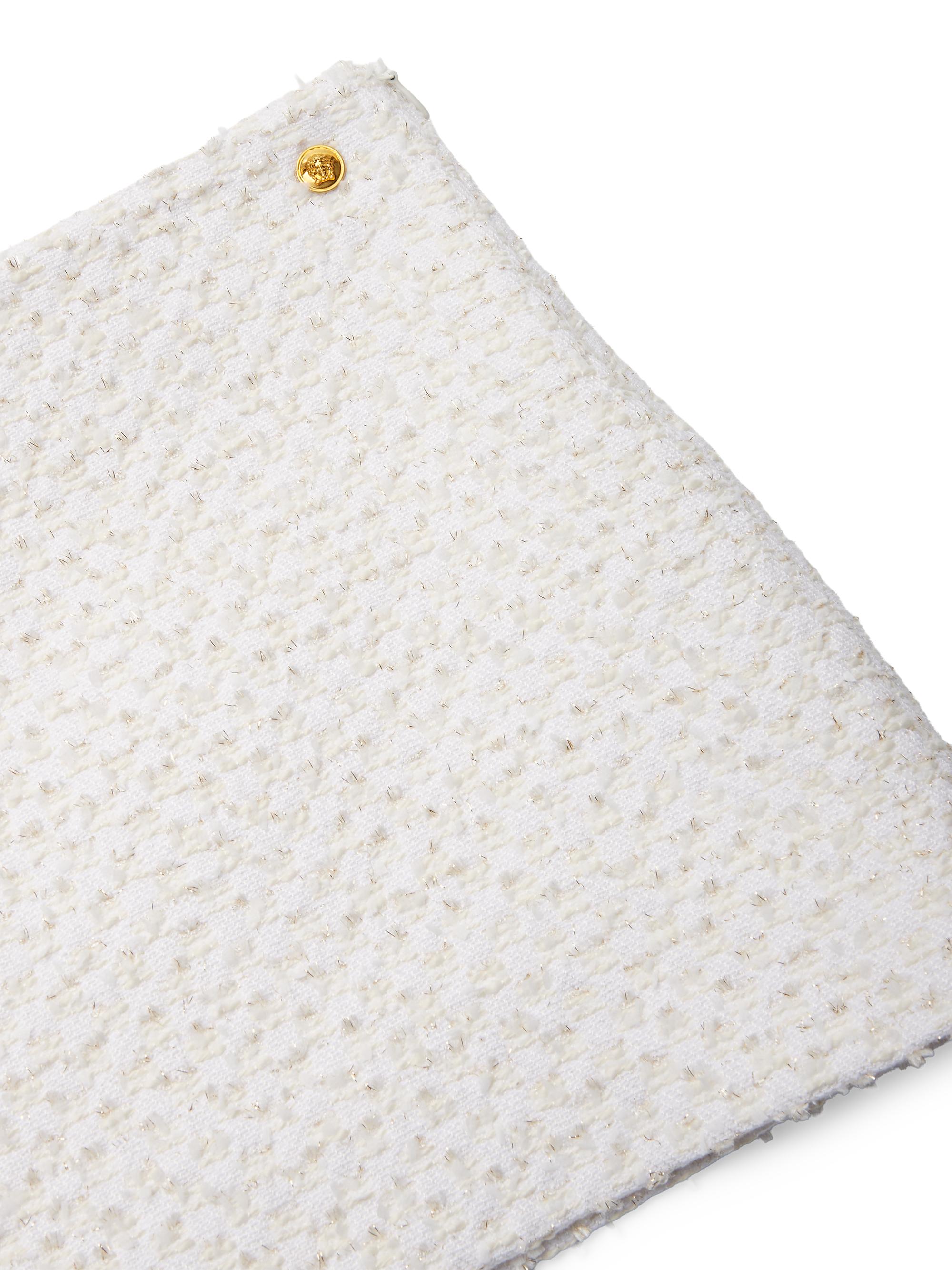 Versace Little Girl's & Girl's Metallic Tweed Miniskirt - Cream | Thumbnail 3