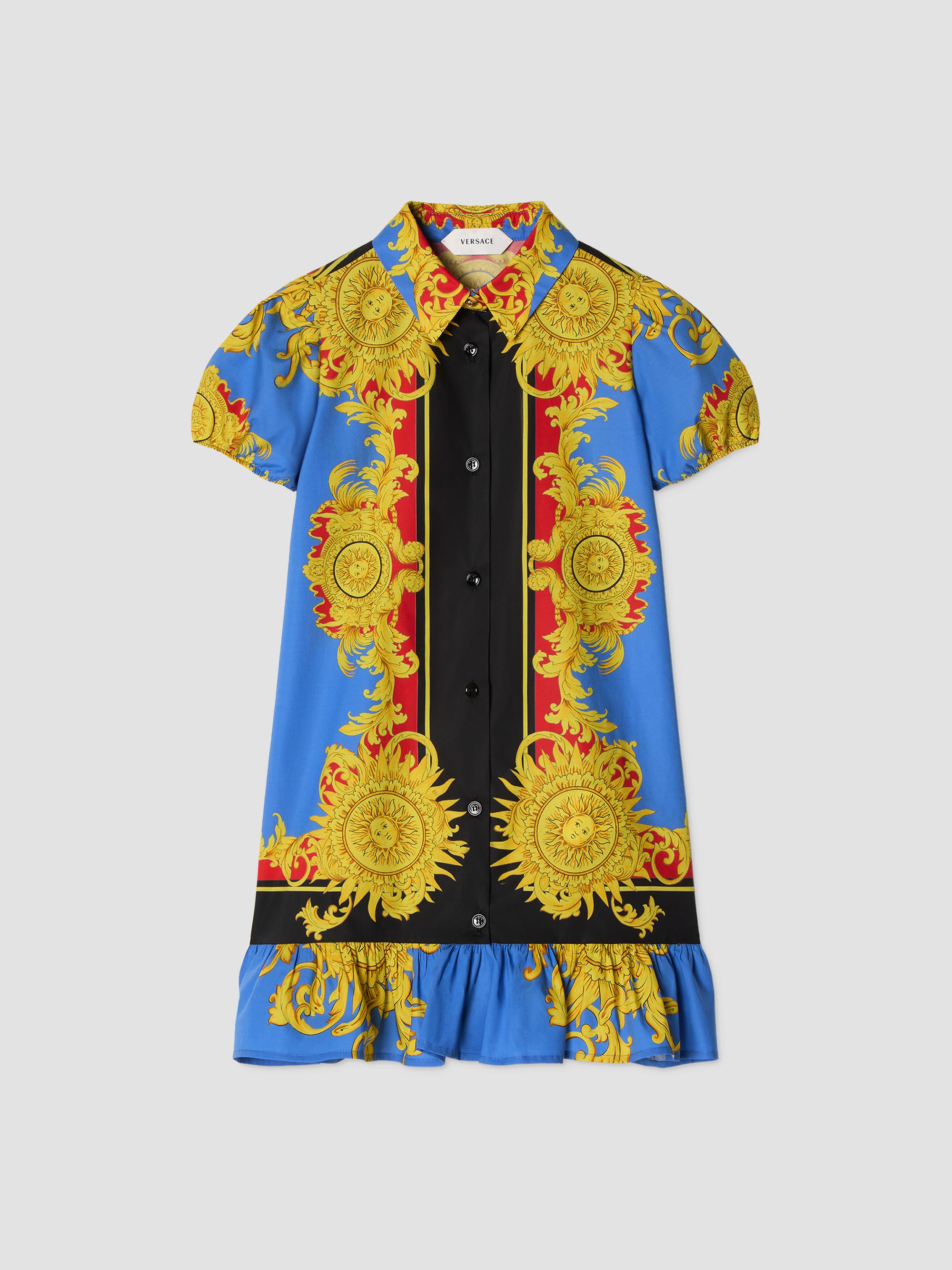 Versace Baby Girl's, Little Girl's & Girl's The Sun Poplin Shirtdress - Blue