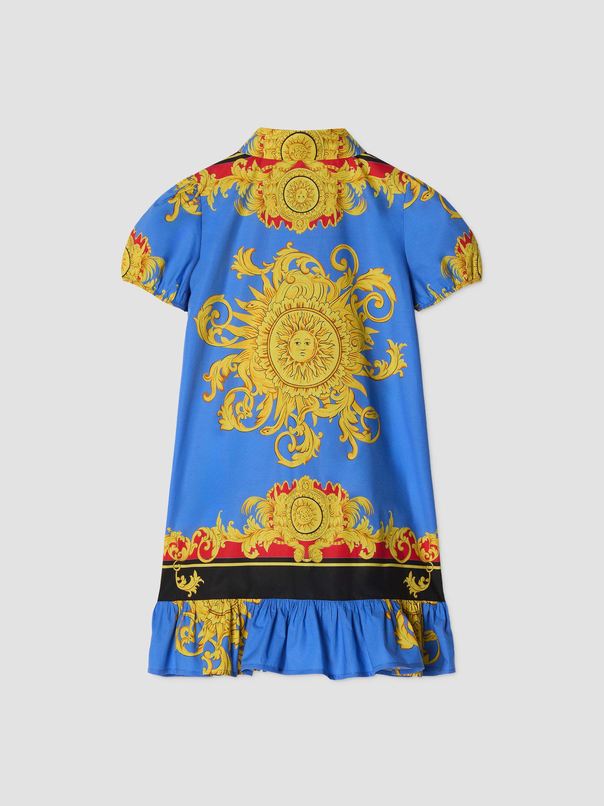 Versace Baby Girl's, Little Girl's & Girl's The Sun Poplin Shirtdress - Blue | Thumbnail 2