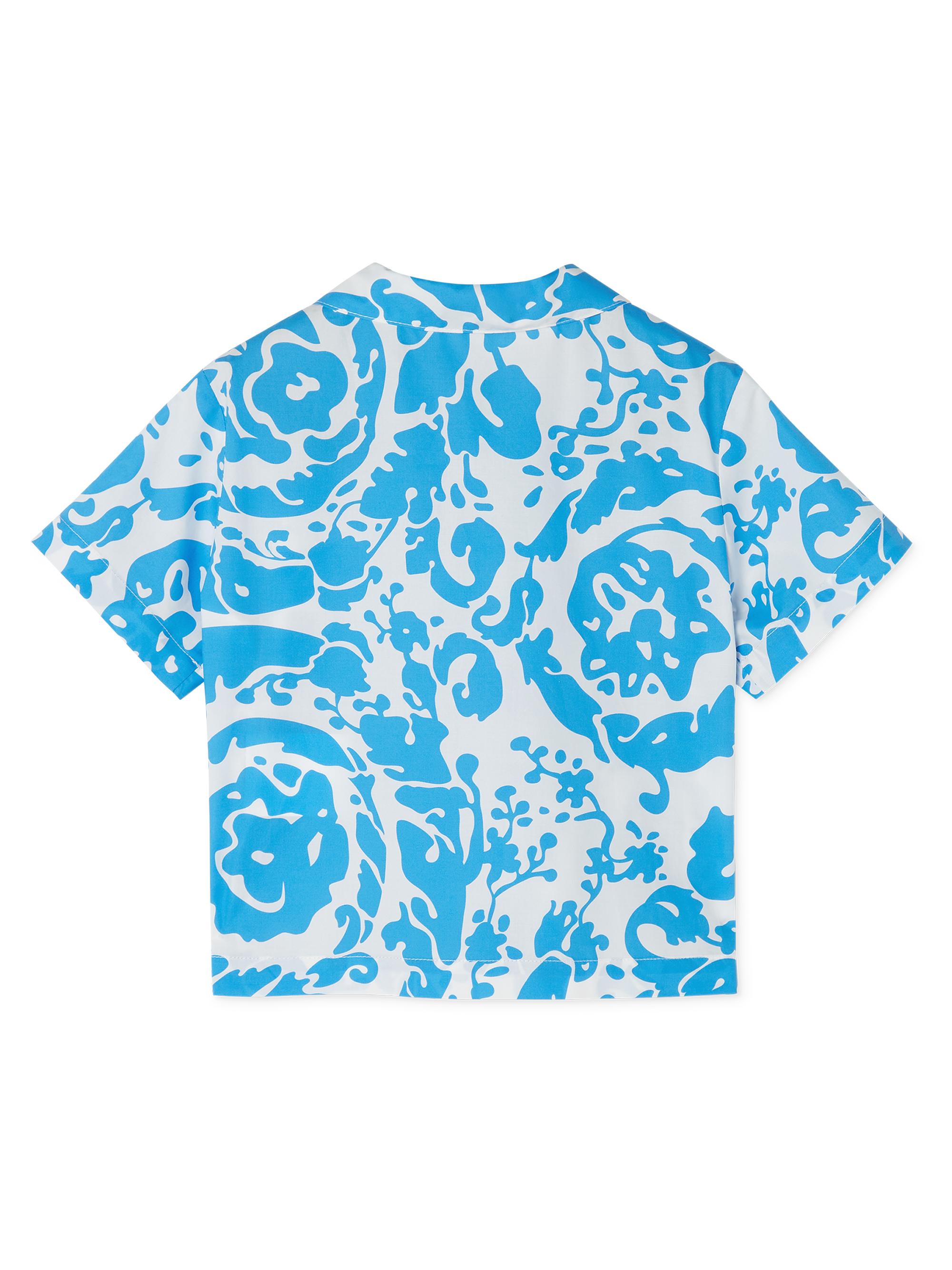 Versace Baby Boy's & Little Boy's Barocco Poplin Short-Sleeve Shirt - White | Thumbnail 2