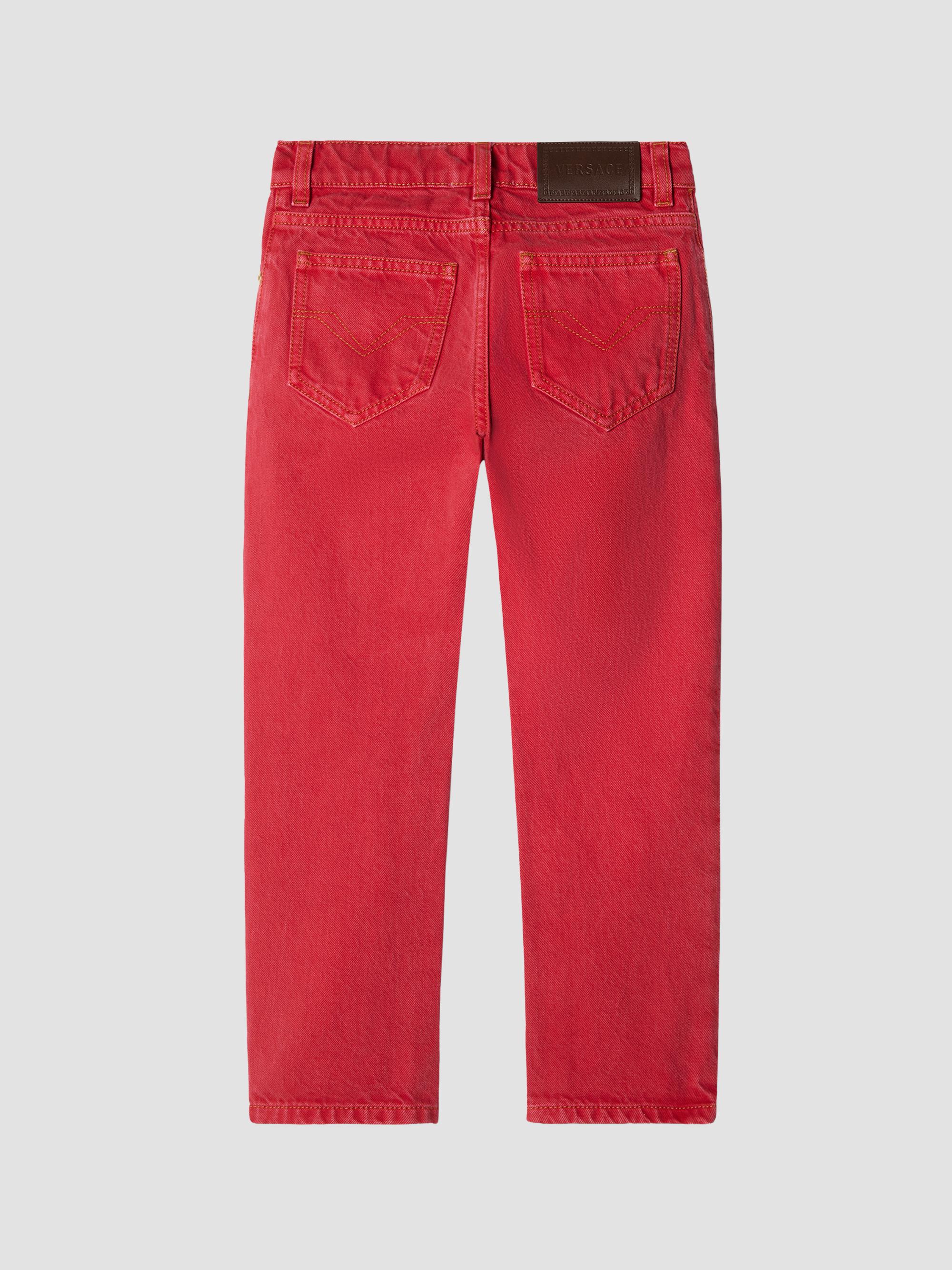 Versace Little Kid's & Kid's Straight-Leg Jeans - Red | Thumbnail 2