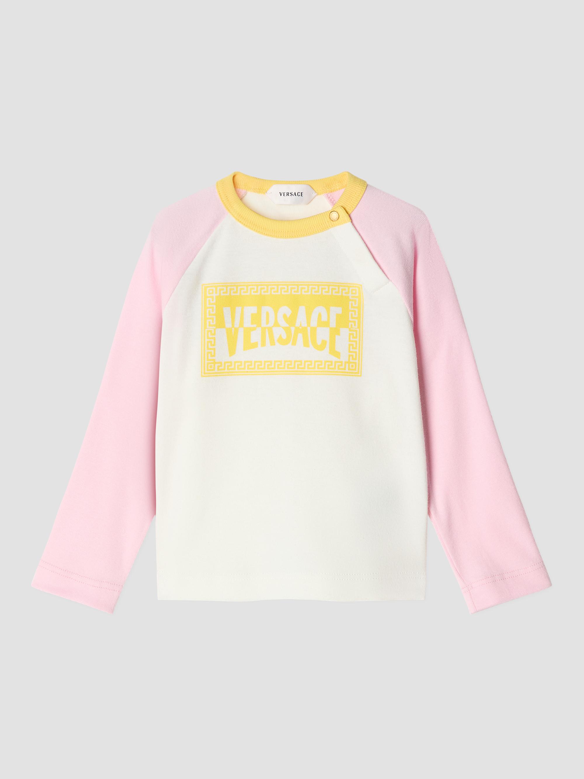Versace Baby Girl's & Little Girl's Logo Raglan-Sleeve T-Shirt - White