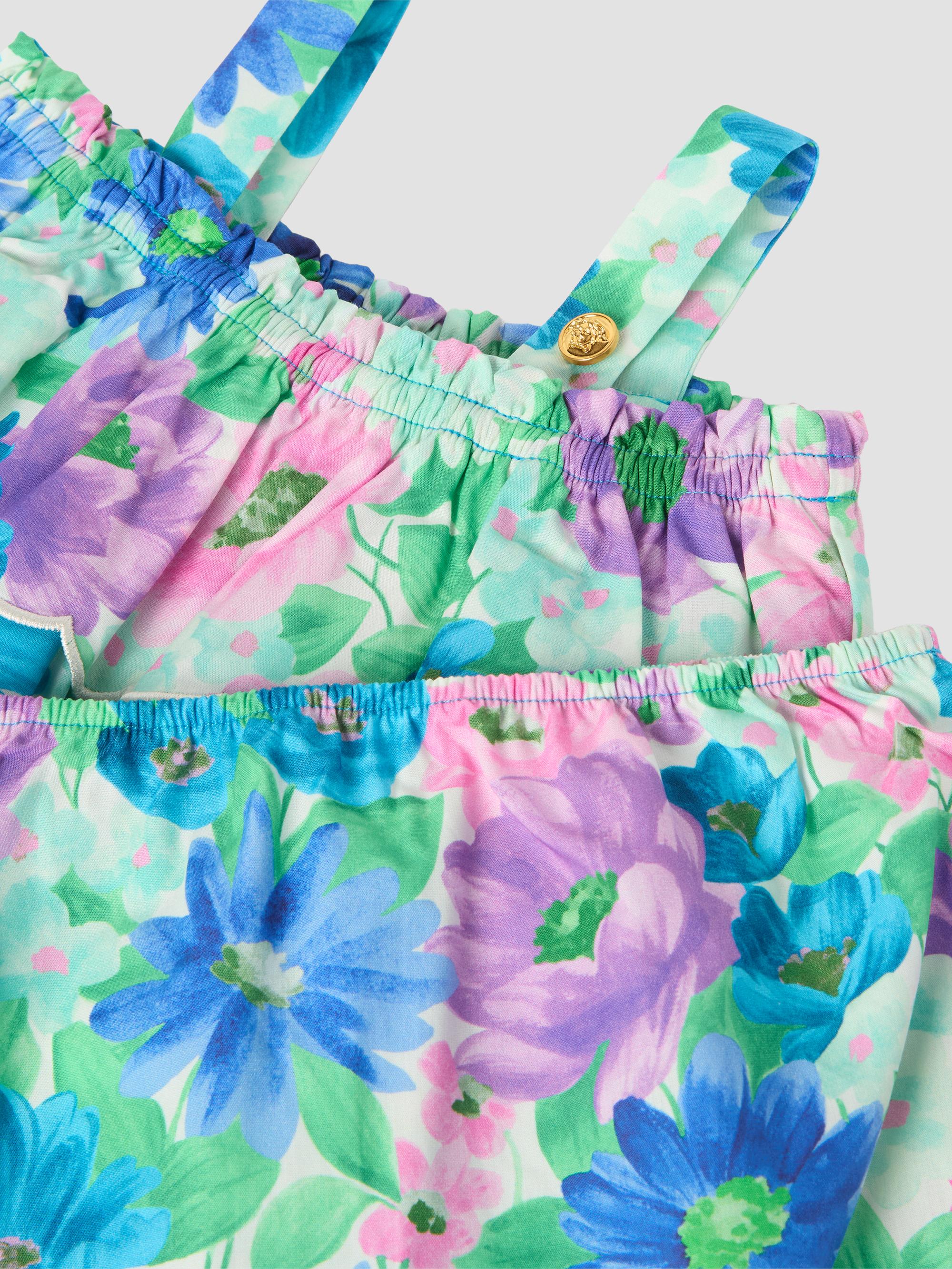 Versace Baby Girl's & Little Girl's The Meadow Poplin Dress - New Born Pink | Thumbnail 3