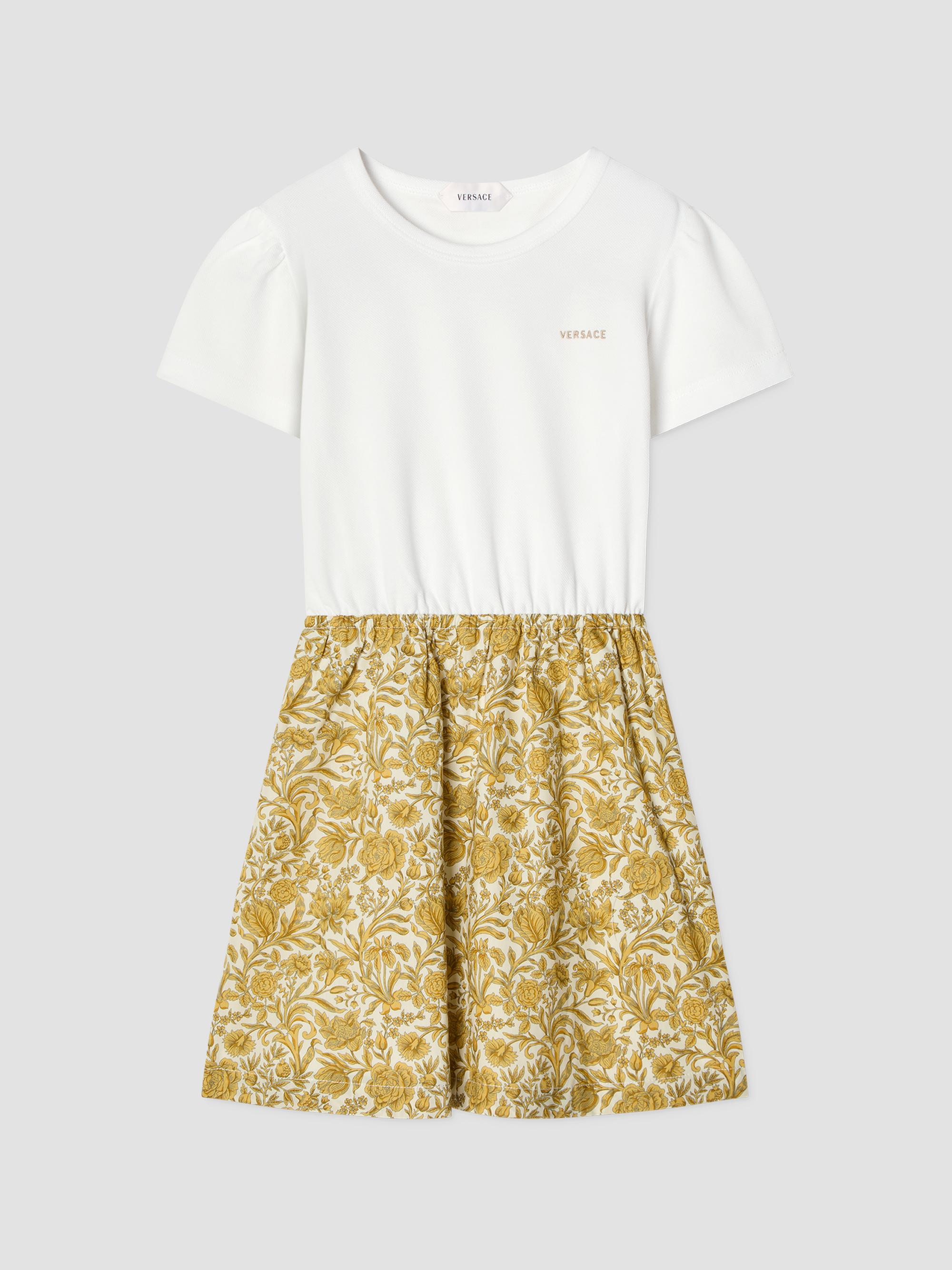 Versace Baby Girl's, Little Girl's & Girl's Floral Poplin Dress - White