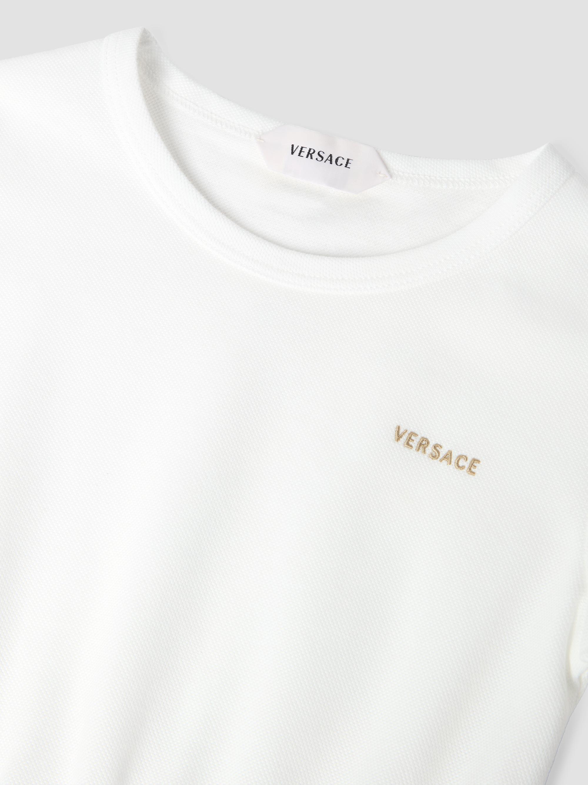 Versace Baby Girl's, Little Girl's & Girl's Floral Poplin Dress - White | Thumbnail 3
