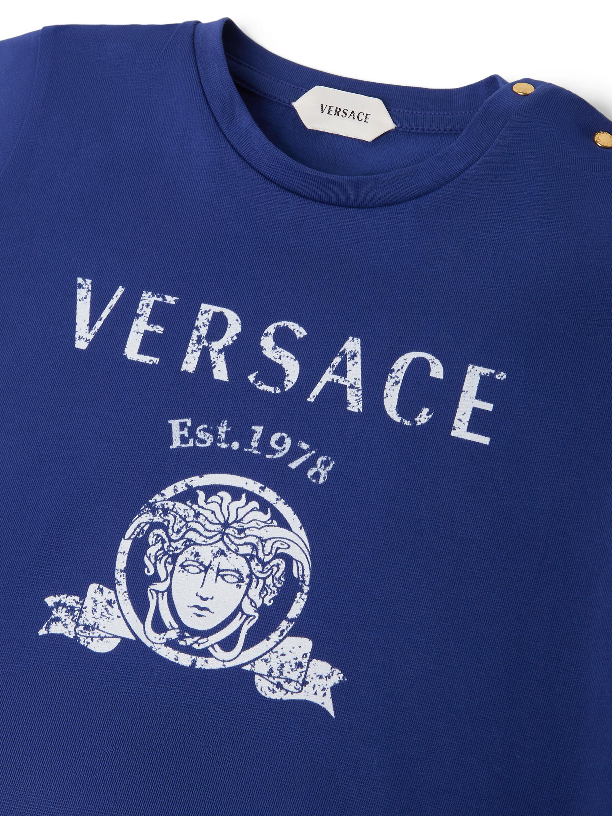 Versace Baby's & Little Kid's  Varsity Print T-Shirt - Cobalt Blue | Thumbnail 3
