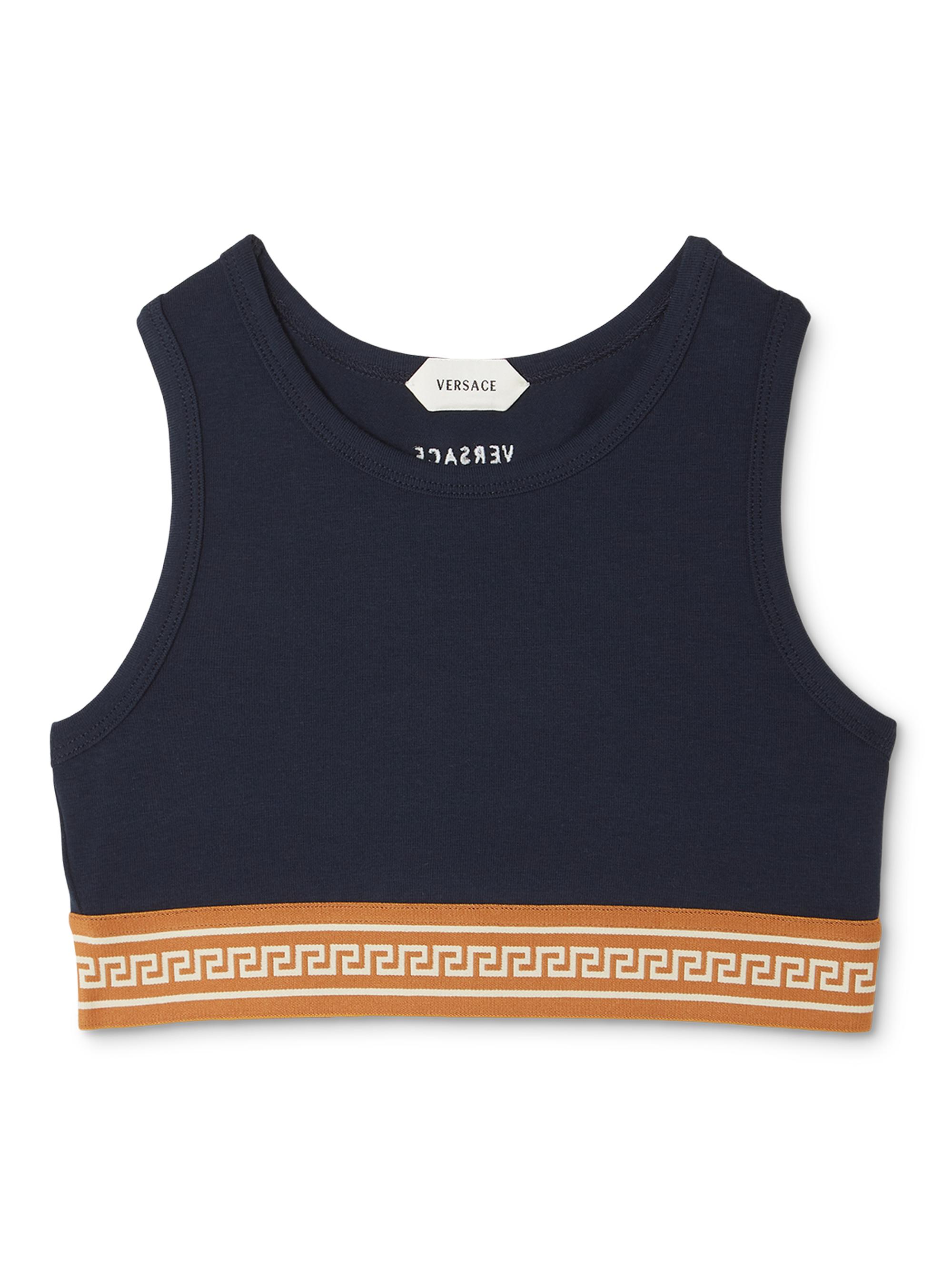 Versace Little Girl's & Girl's Jersey Crop Tank - Dark Navy