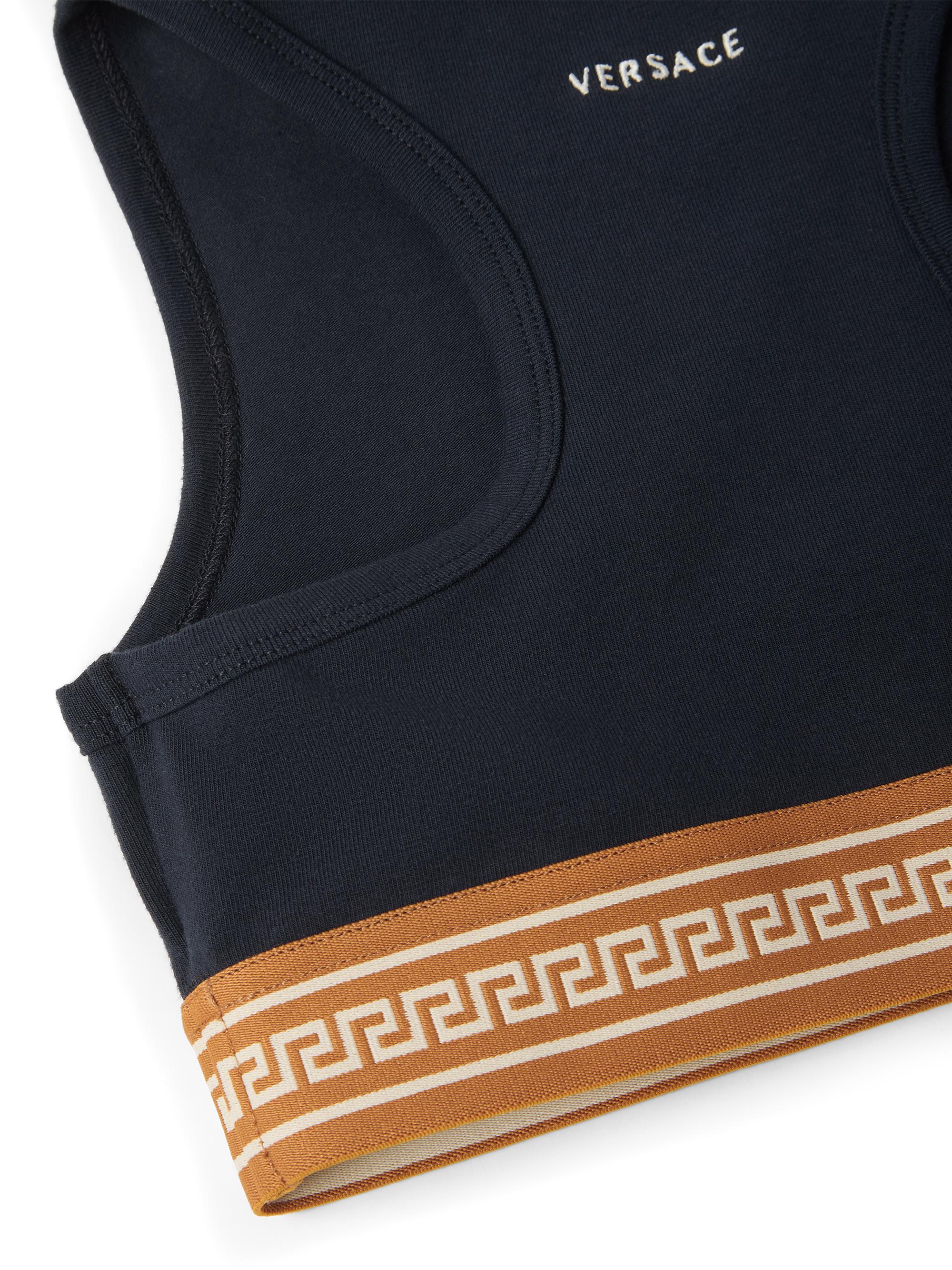 Versace Little Girl's & Girl's Jersey Crop Tank - Dark Navy | Thumbnail 3