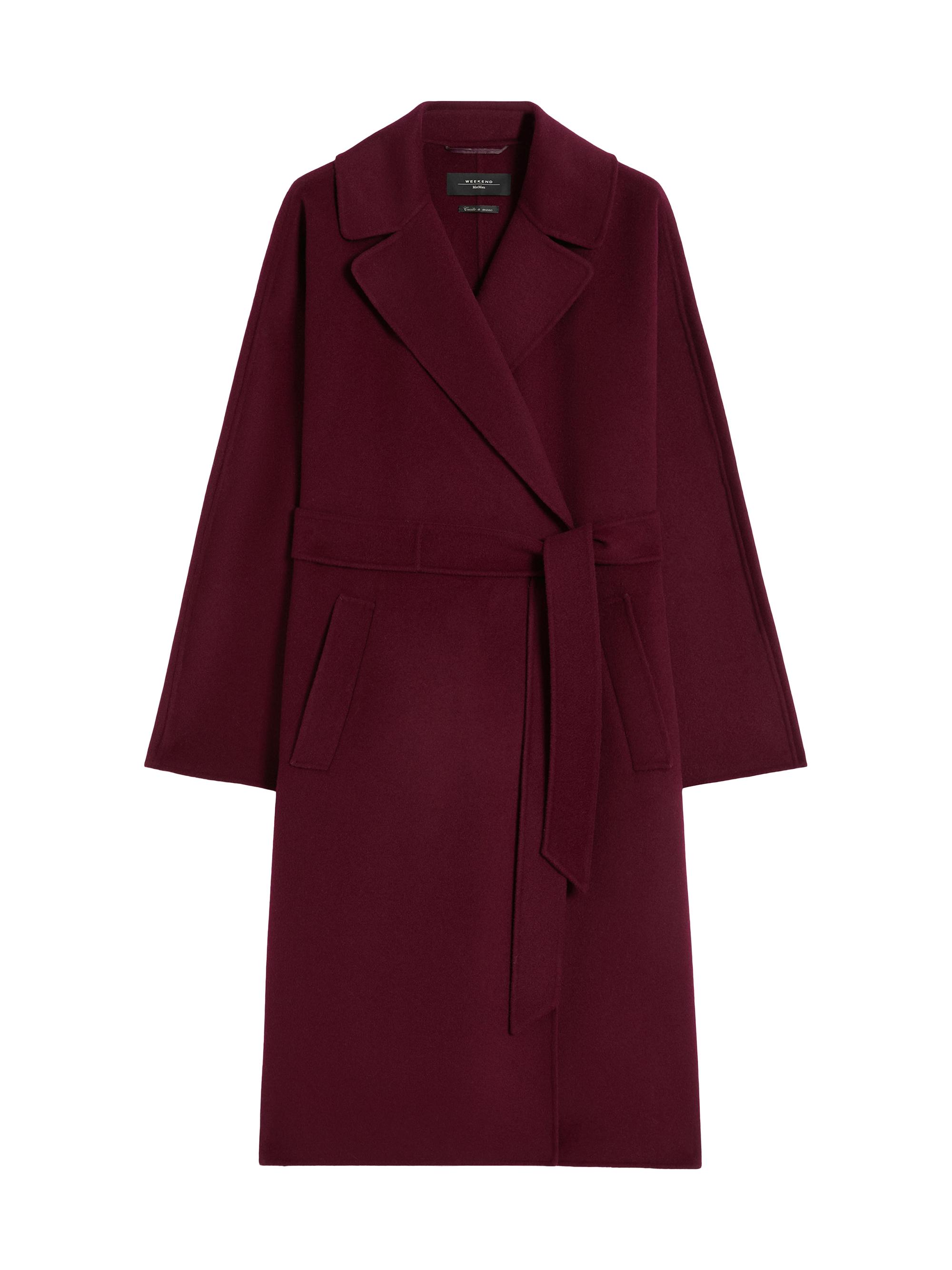 Weekend Max Mara Women's Double Faced Wool Blend Robe Coat - Bordeaux
