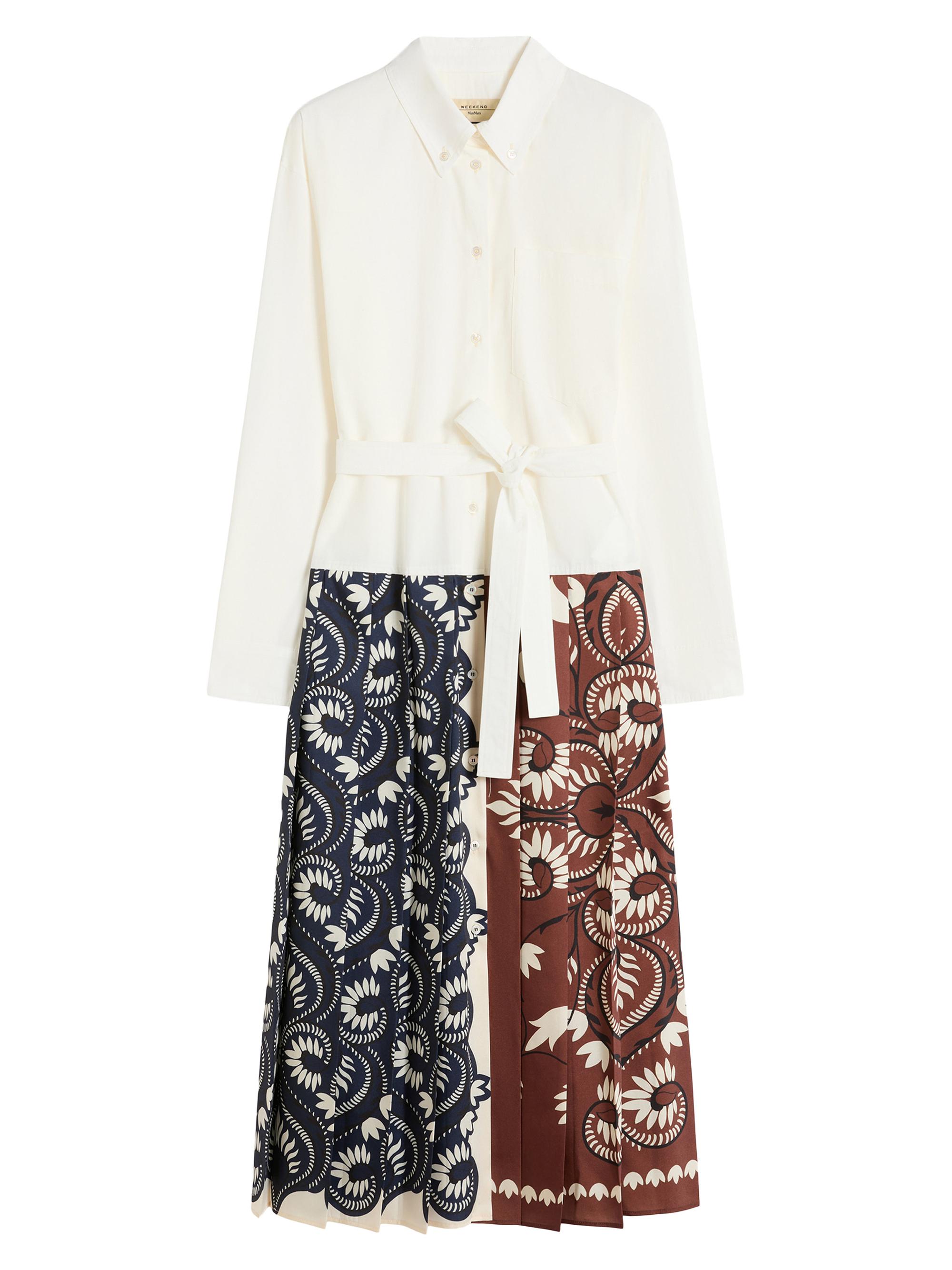 Weekend Max Mara Women's Printed Cotton and Twill Shirt Dress - White Multi