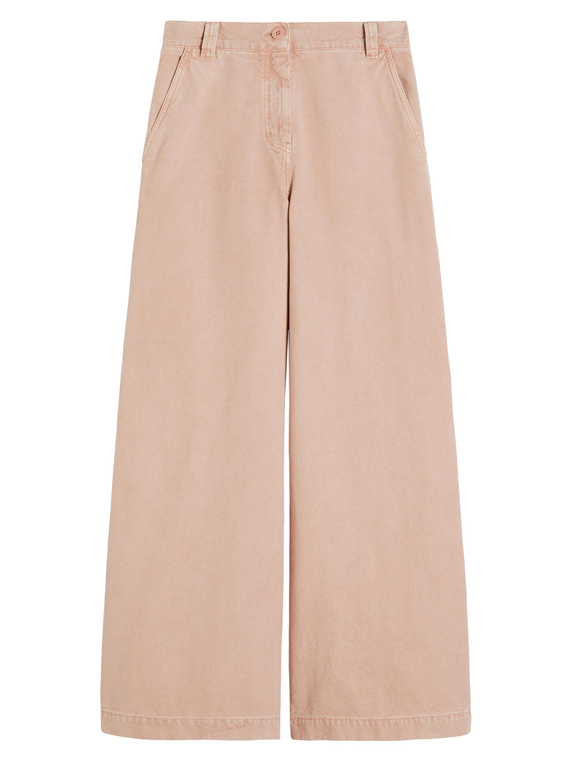 Weekend Max Mara Women's Cotton Canvas Wide Leg Trousers - Pink