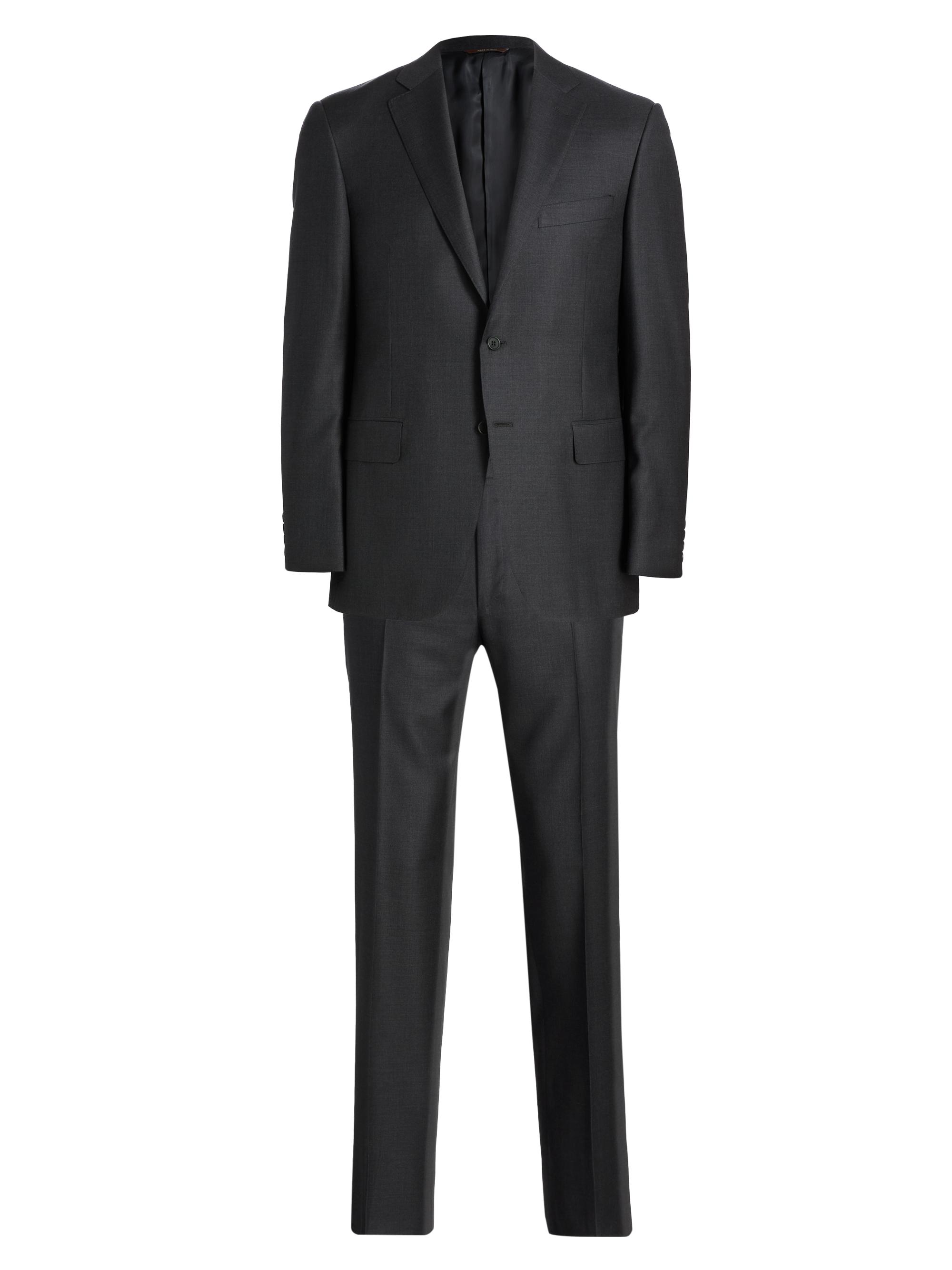 Canali Men's Wool Single-Breasted Suit - Charcoal