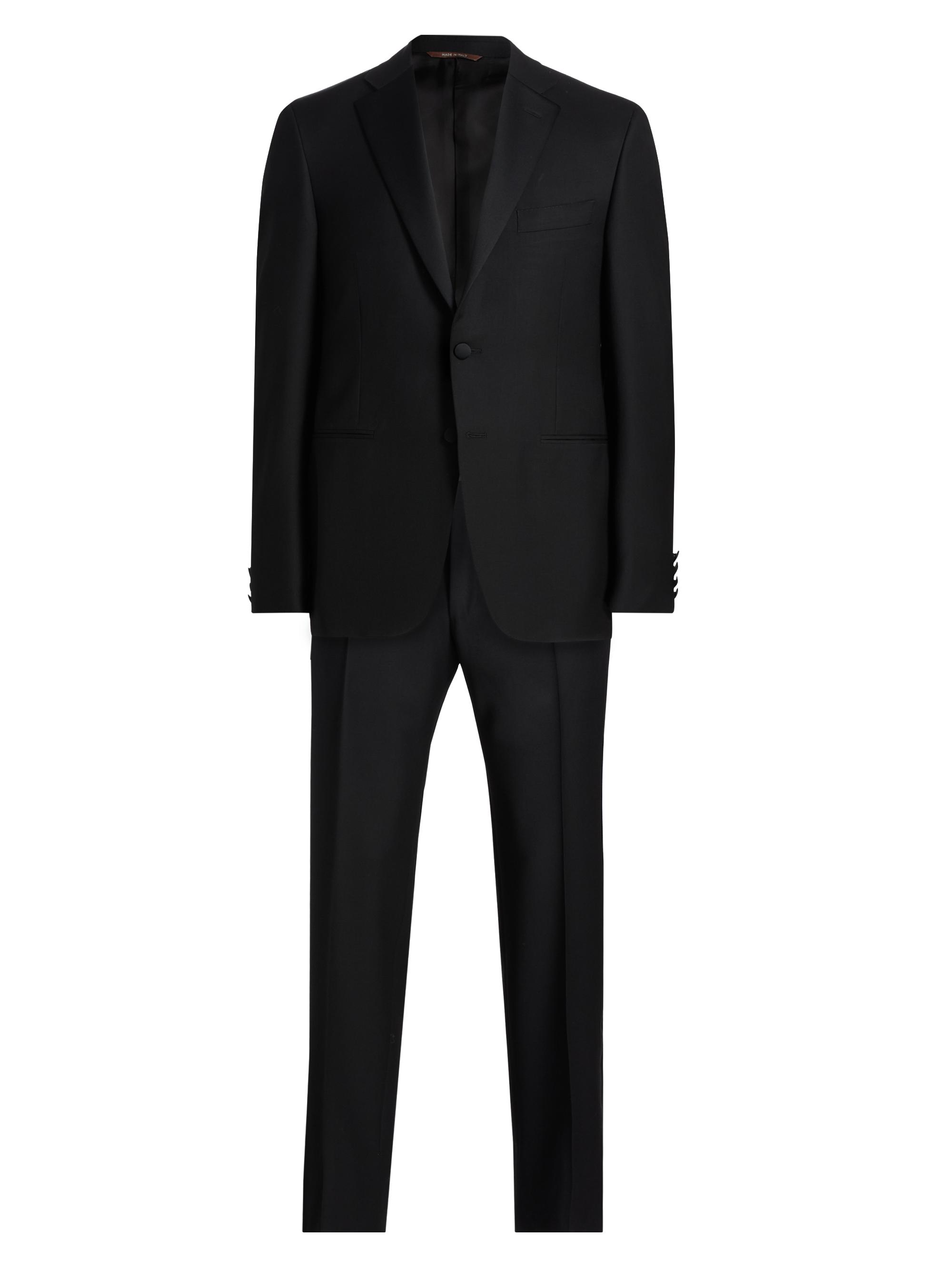 Canali Men's Wool Notch Tuxedo - Black