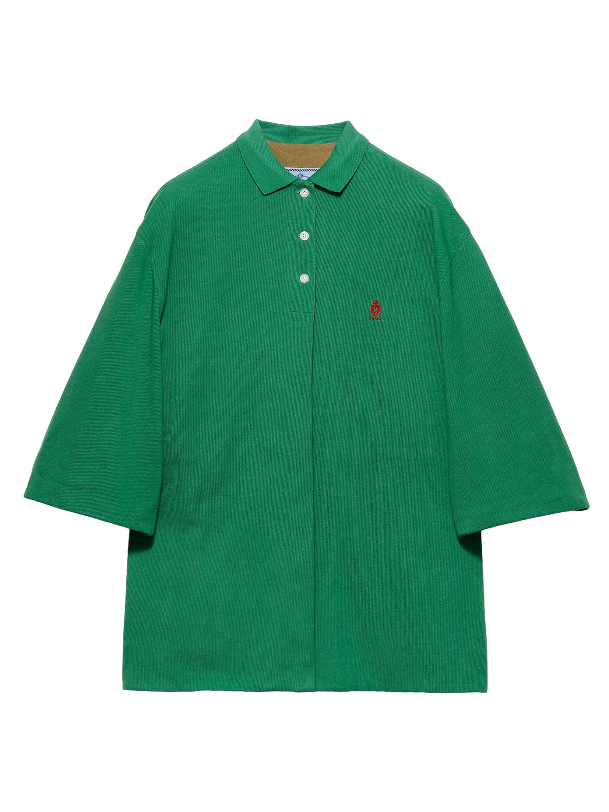 Women's Old Piqué Blouson Jacket - Green