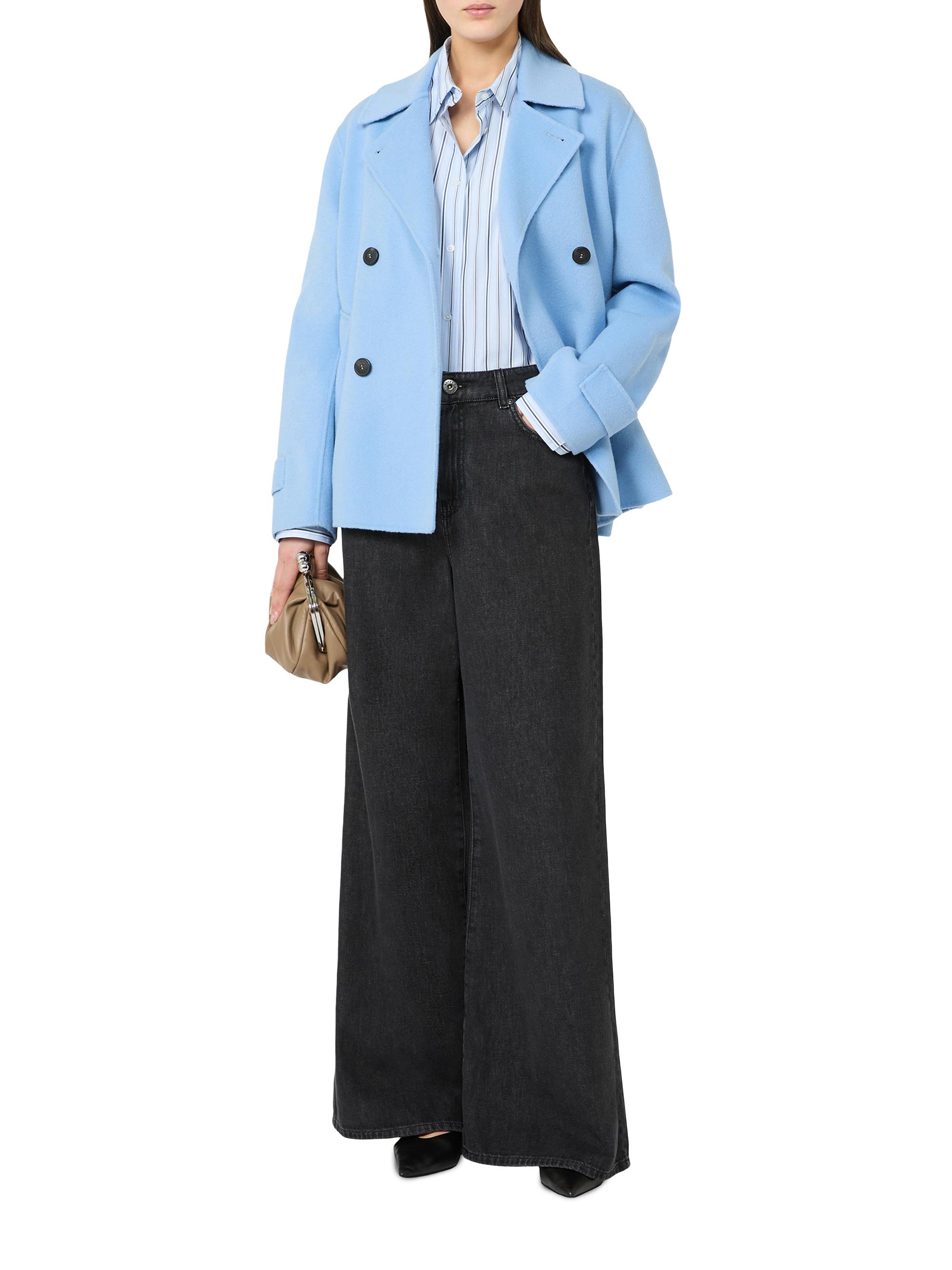 Weekend Max Mara Double Breasted Wool Blend Pea Coat | Saks Fifth