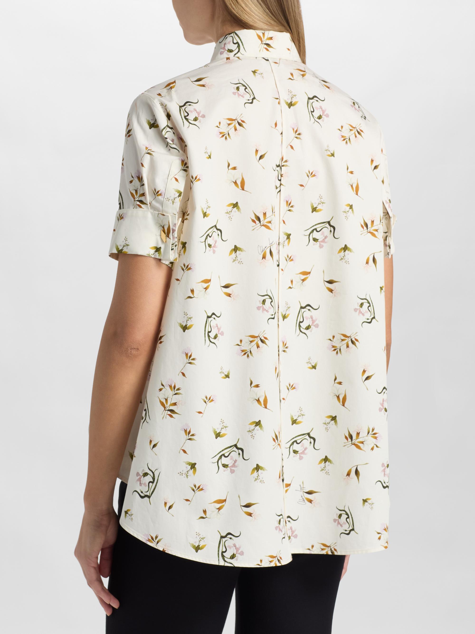 Adam Lippes Women's Charlie Floral Cotton Poplin Top -  Floral | Thumbnail 5