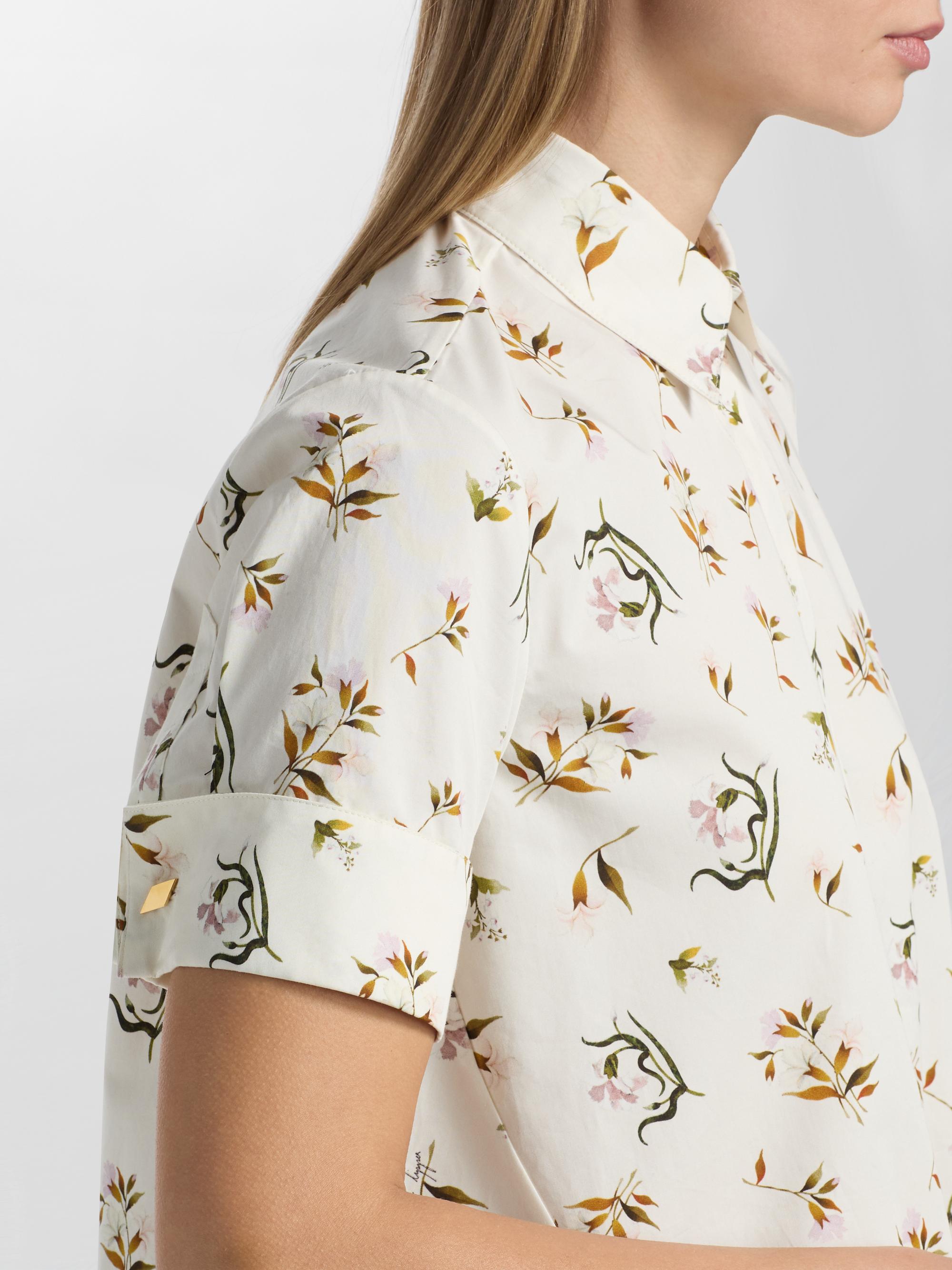 Adam Lippes Women's Charlie Floral Cotton Poplin Top -  Floral | Thumbnail 6