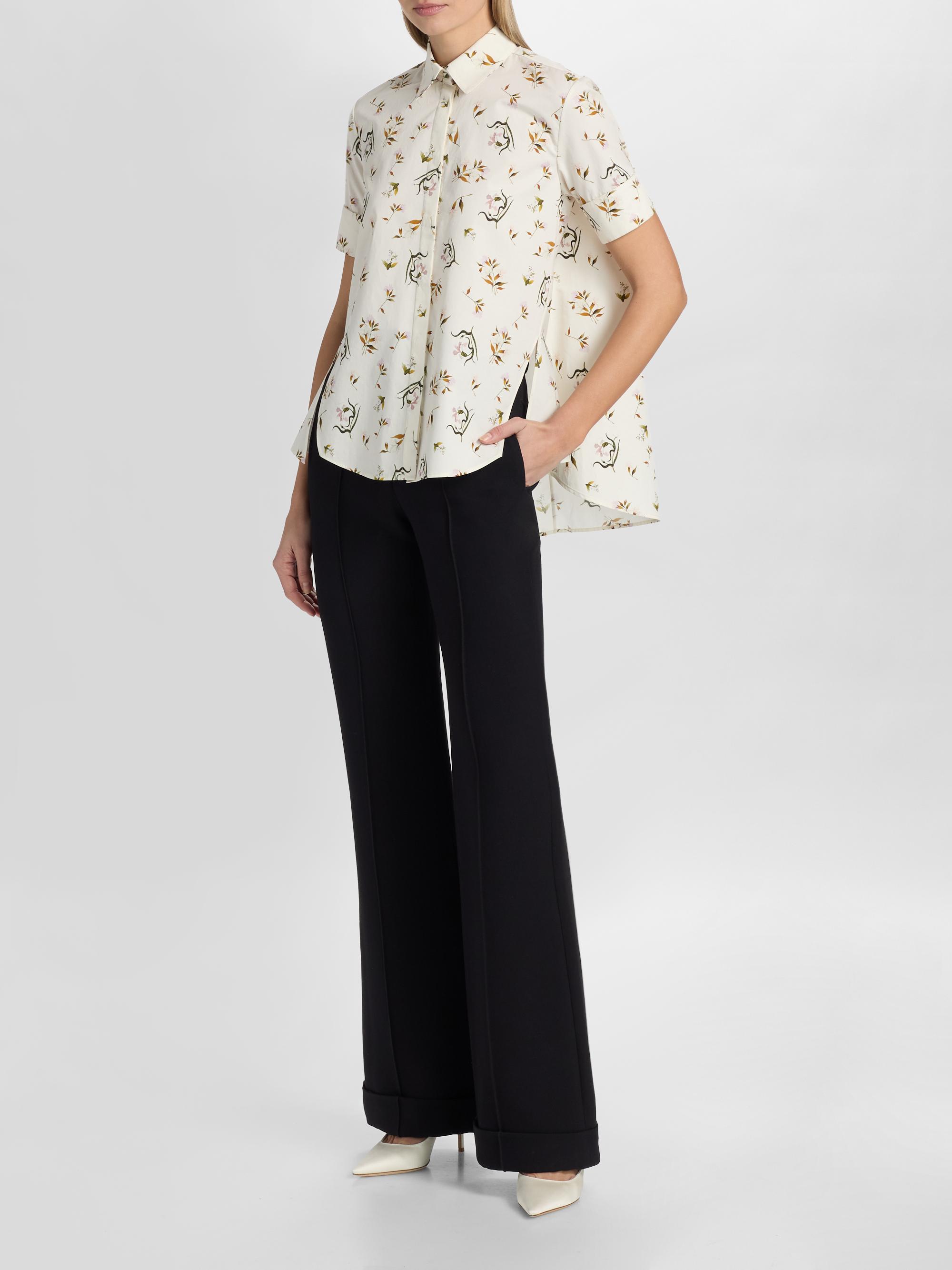 Adam Lippes Women's Charlie Floral Cotton Poplin Top -  Floral | Thumbnail 2