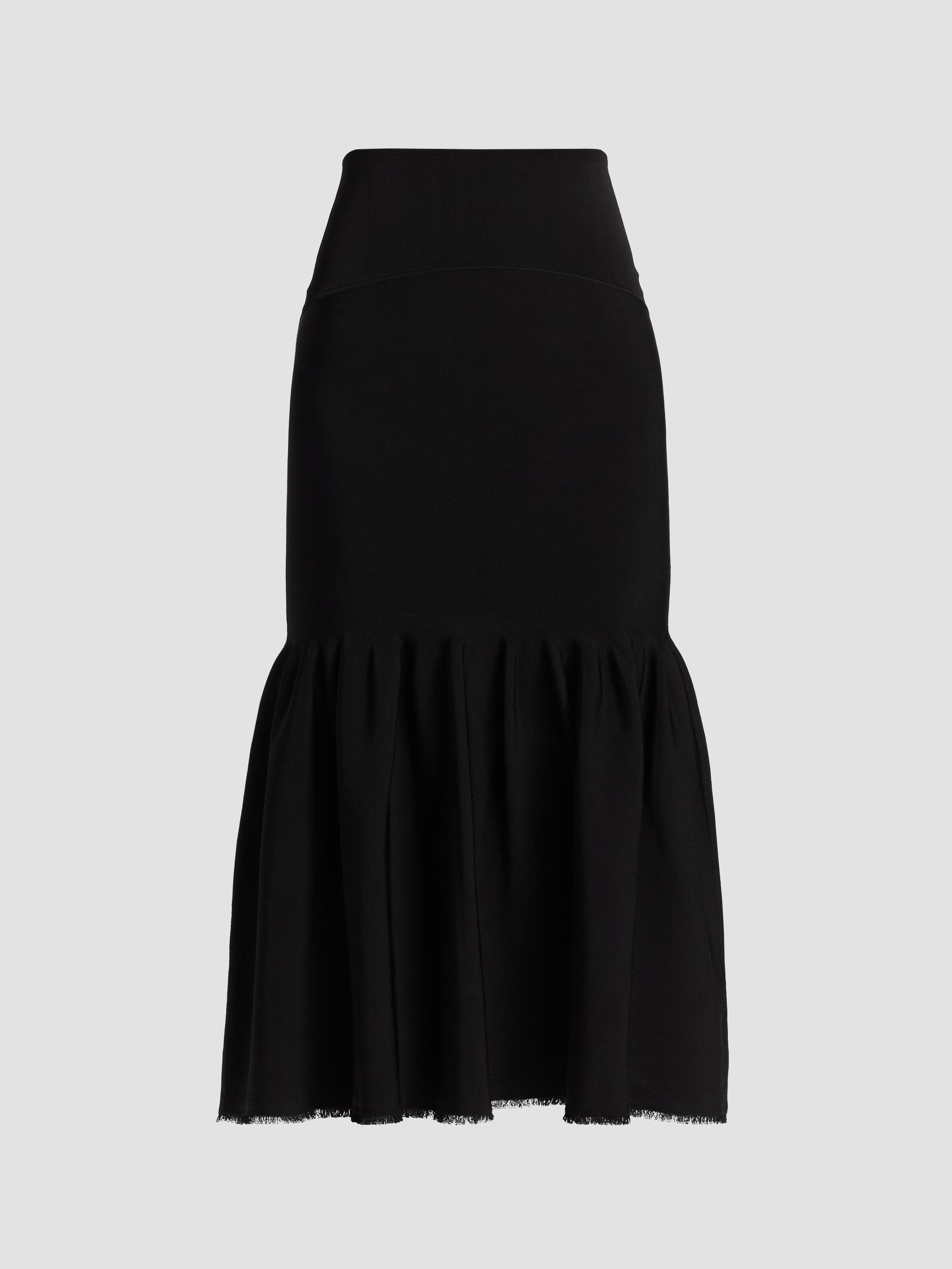 Adam Lippes Women's Romy Fit & Flare Midi Skirt - Black