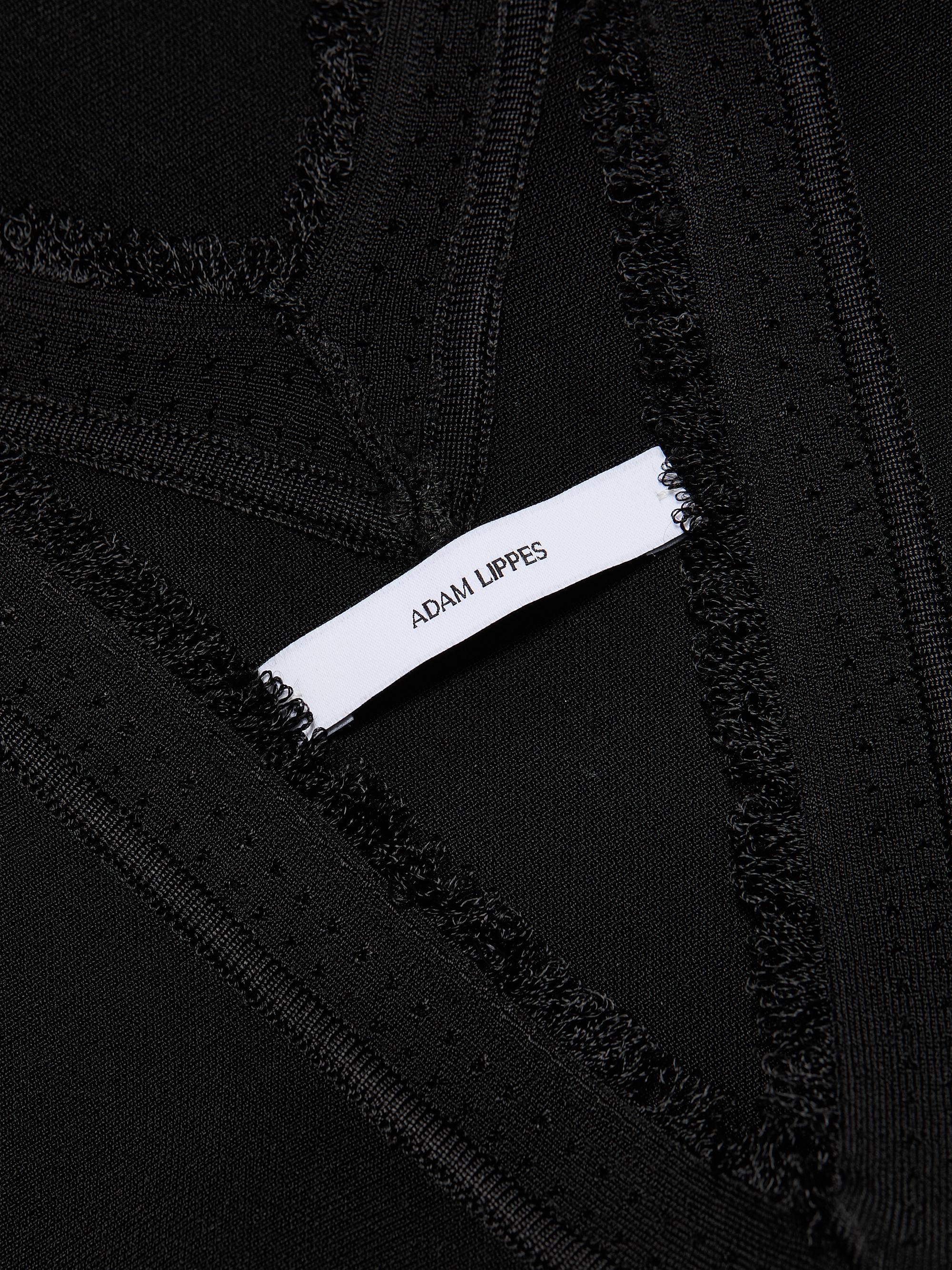 Adam Lippes Women's Ria Fringe-Edge Top - Black | Thumbnail 7