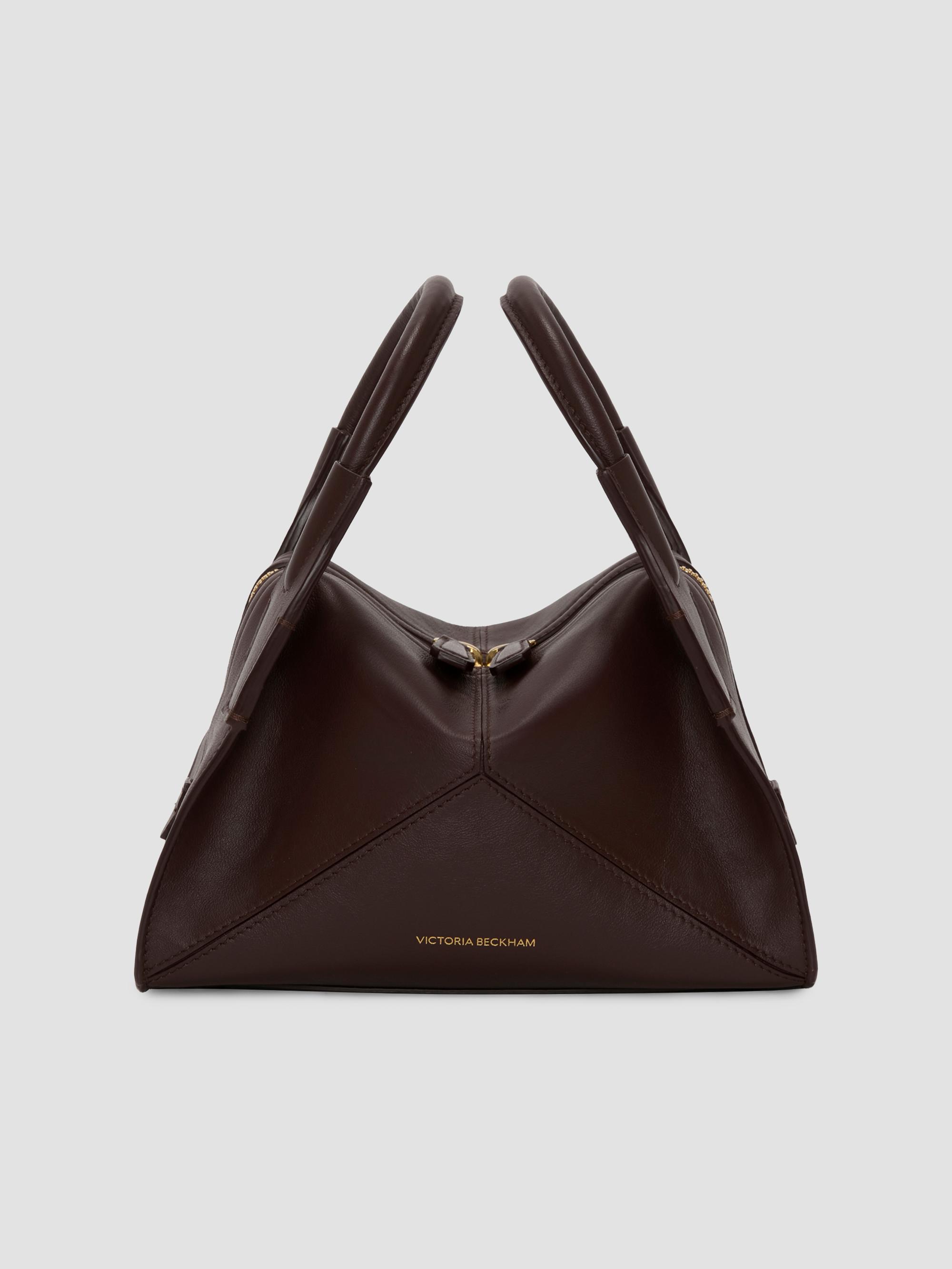 Victoria Beckham Women's Victoria Plie Mini Leather Top Handle Bag - Dark Burgundy | Thumbnail 5
