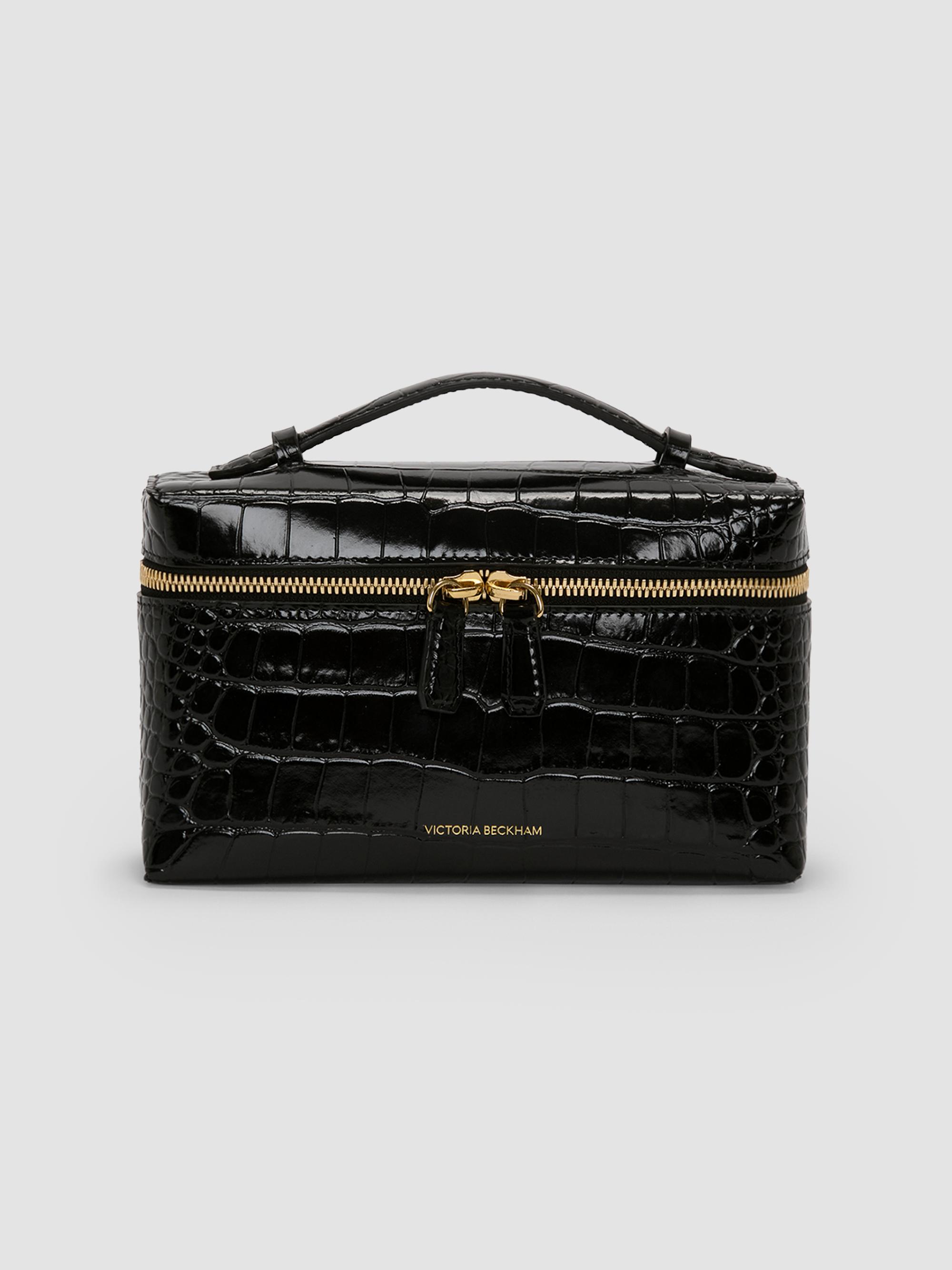 Brandon Blackwood Kendrick Croc-Embossed Leather Top Handle Bag