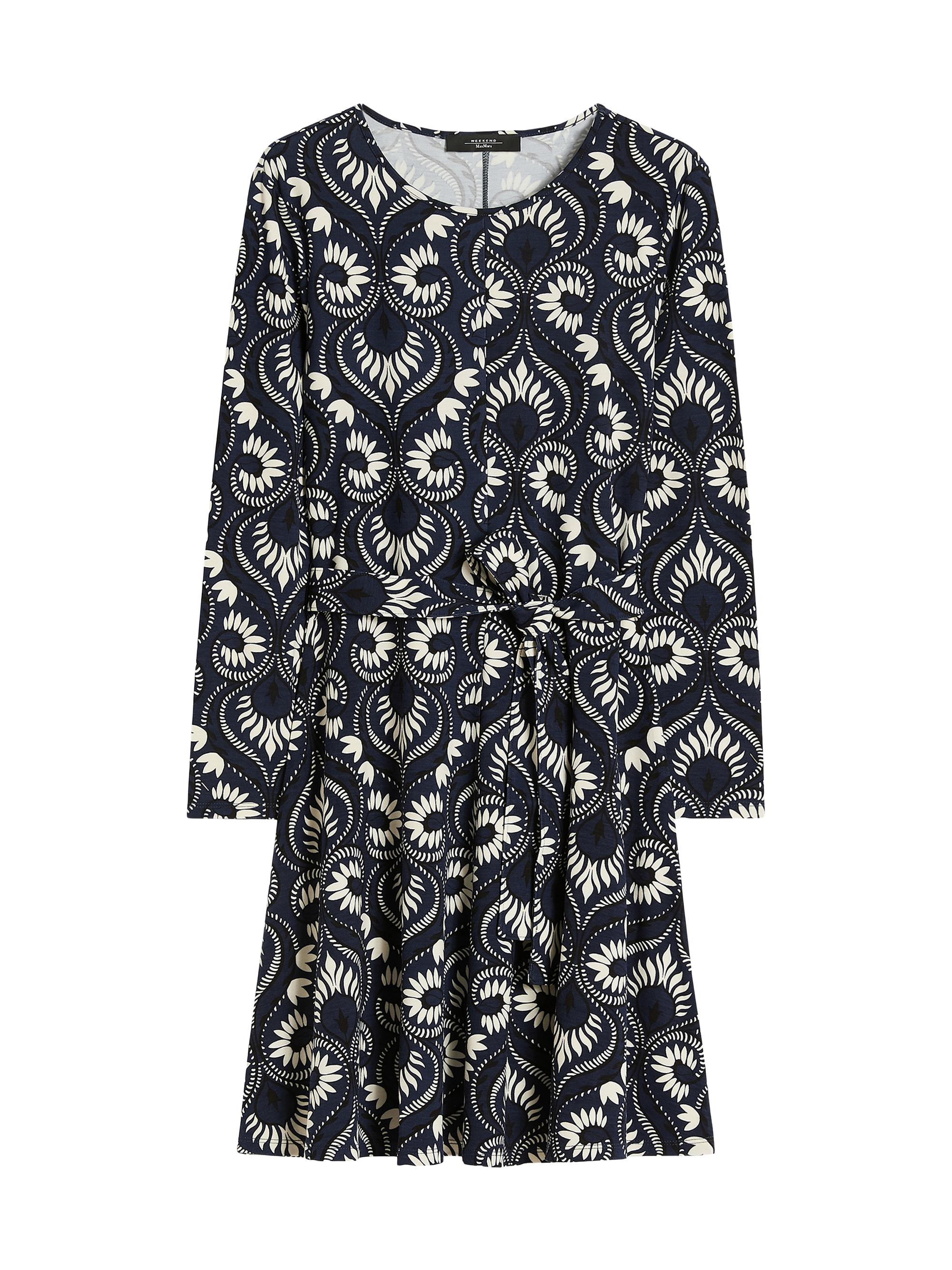 Weekend Max Mara Women's Printed Jersey Dress - Navy