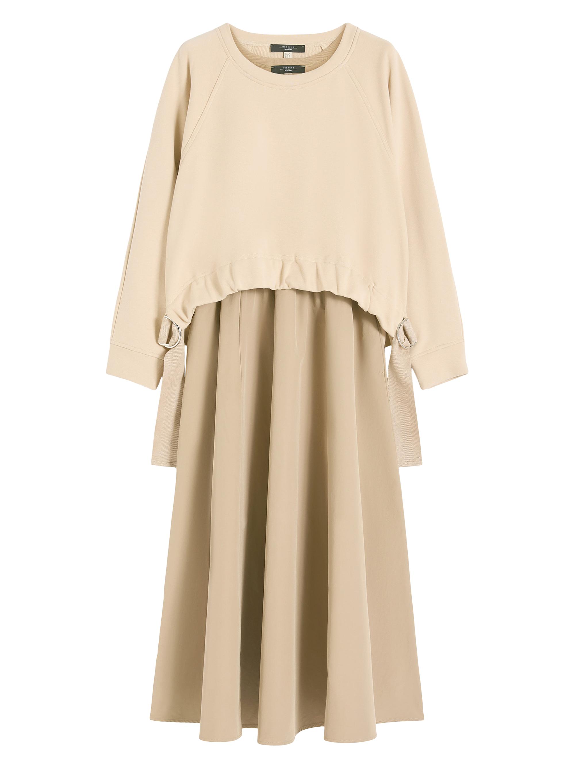 Weekend Max Mara Women's Technical Fabric and Cotton Dress - Hazelnut Brown