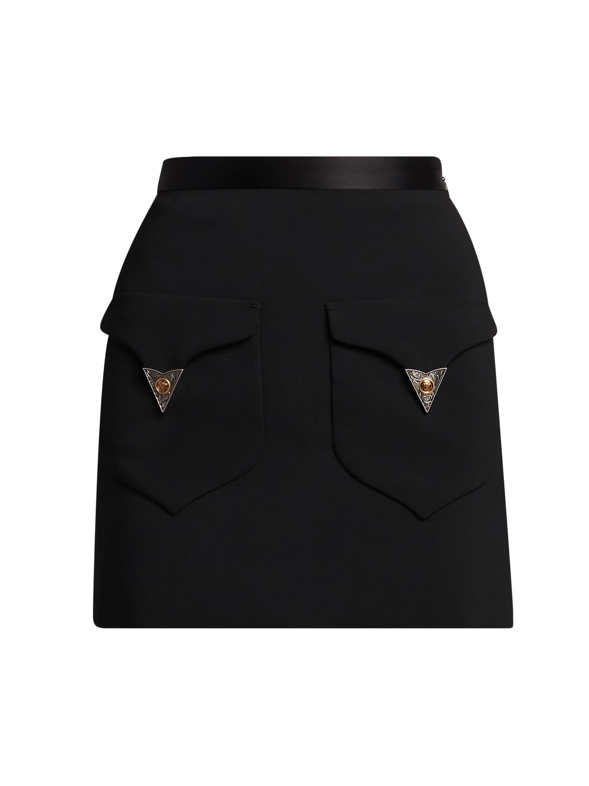 Button & Safety Pin Miniskirt