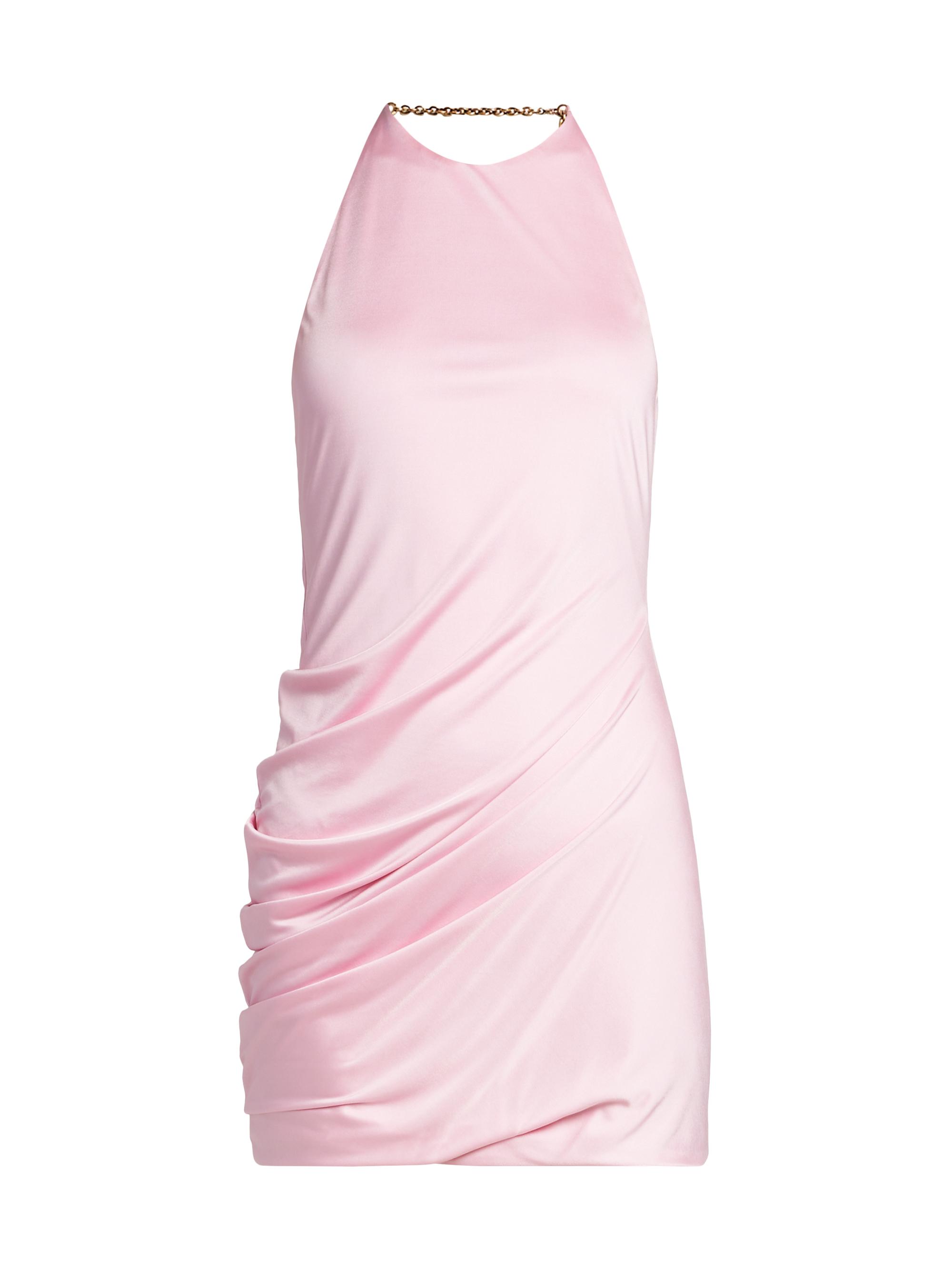 ball dress for women Blush Pink Ball Gown Ruffles Criss-Cross Backless Prom Dresses Evening   SELINADRESS