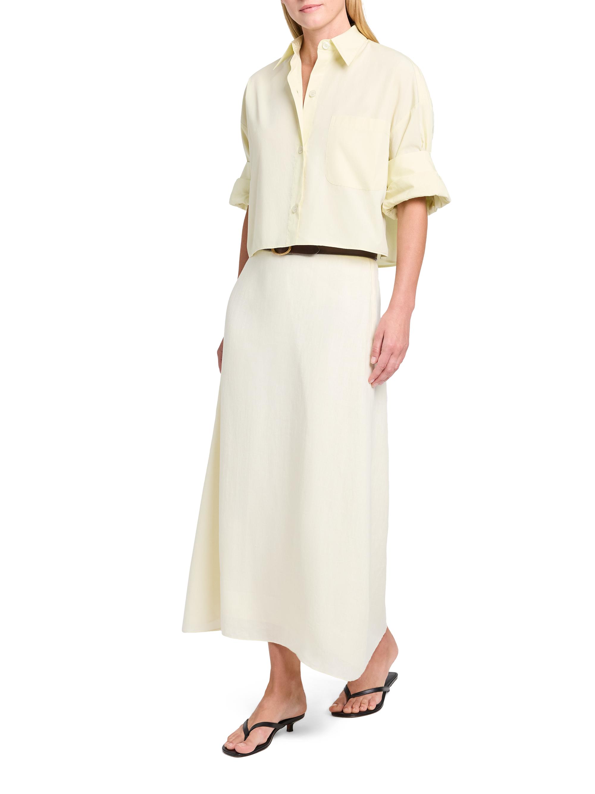 TWP Linen A-Line Midi-Skirt | Saks Fifth Avenue