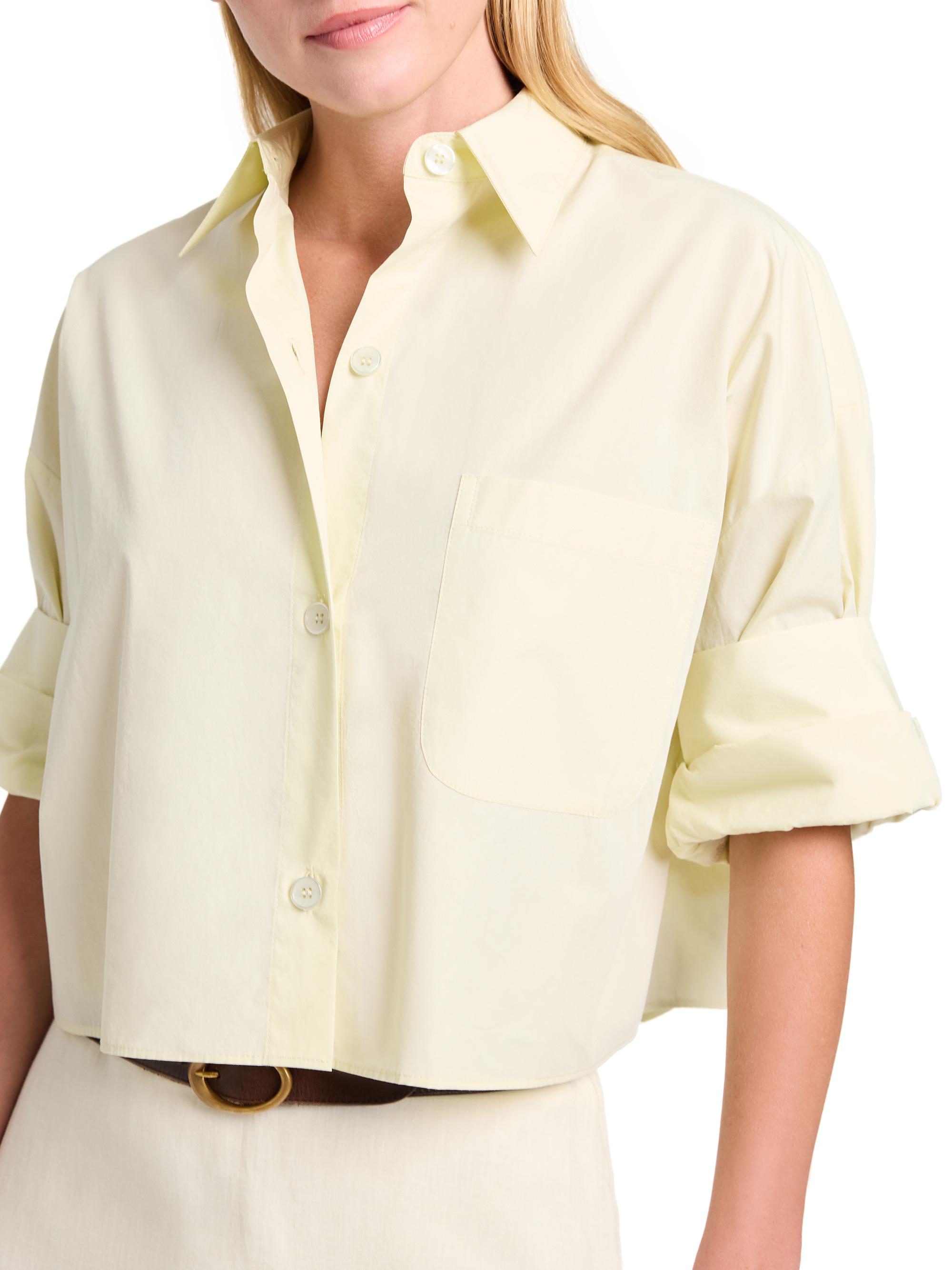 TWP Next Ex Superfine Cotton Crop Shirt | Saks Fifth Avenue