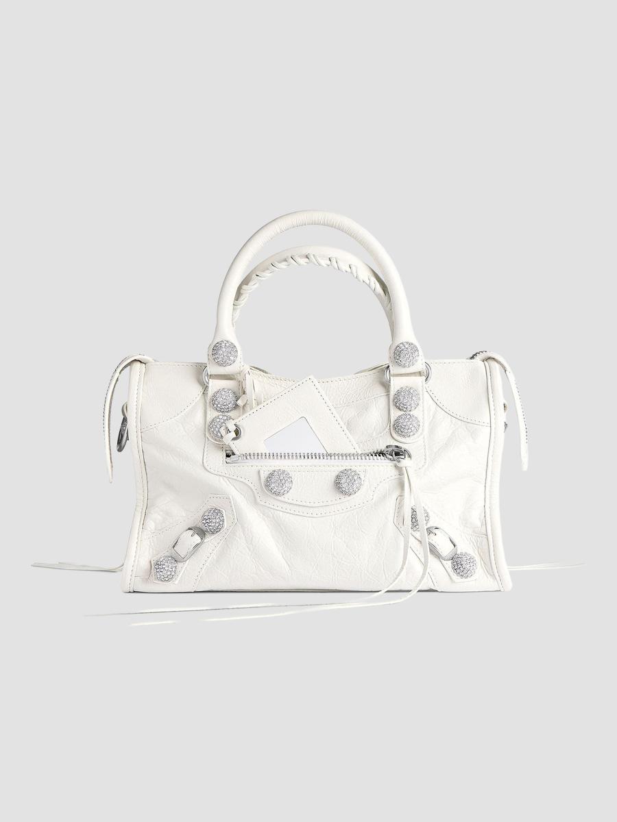 Balenciaga Le City Small Giant Studs Top Handle Bag with
